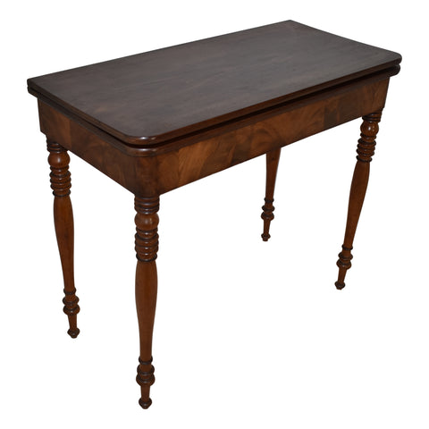 Mahogany Fold-Over Game Table