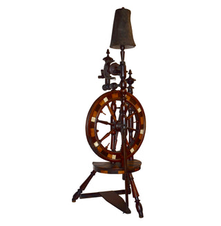 Upright Castle Spinning Wheel