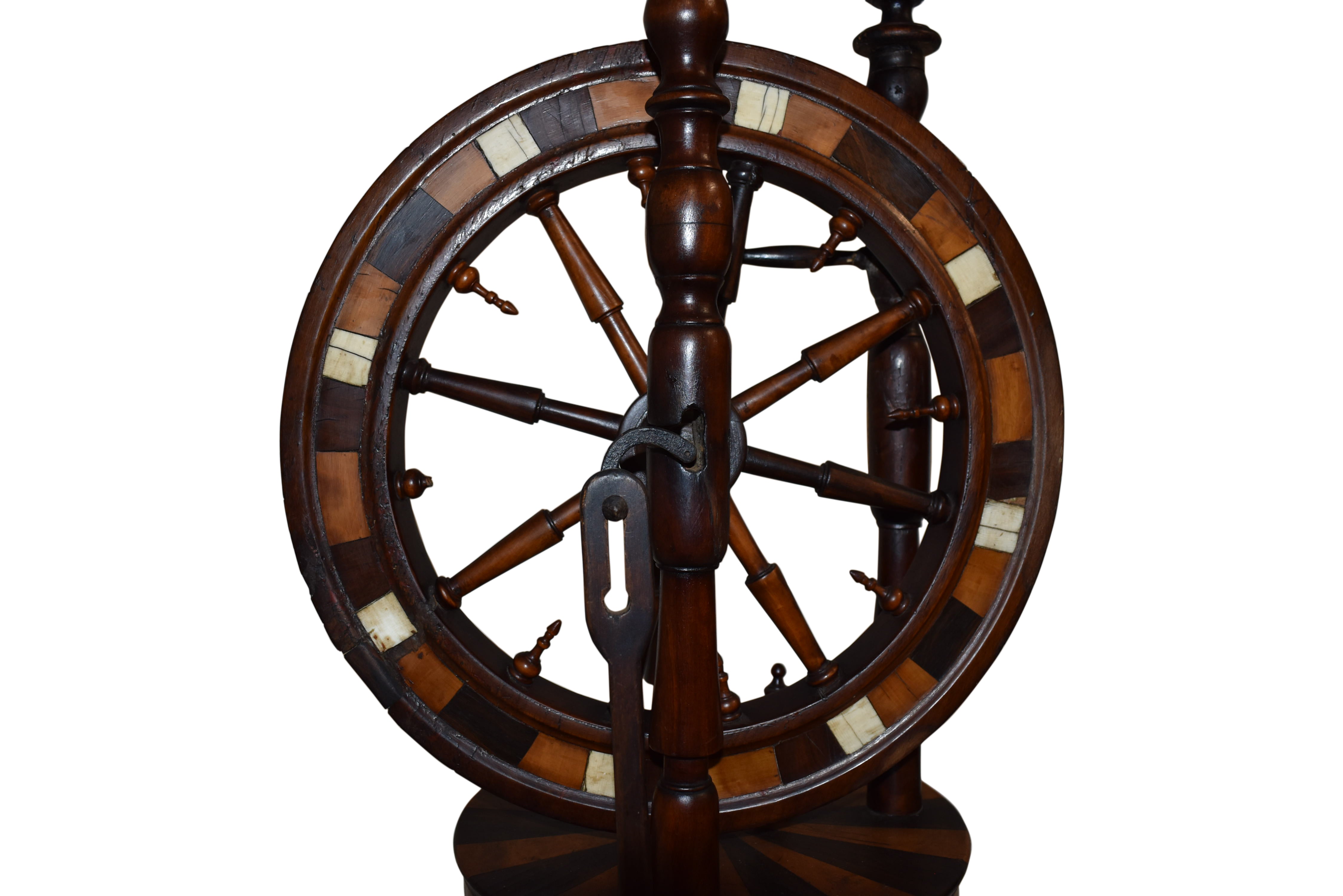 Lebinize Wheel Upright Castle Spinning Wheel - Ski Country Antiques & Home