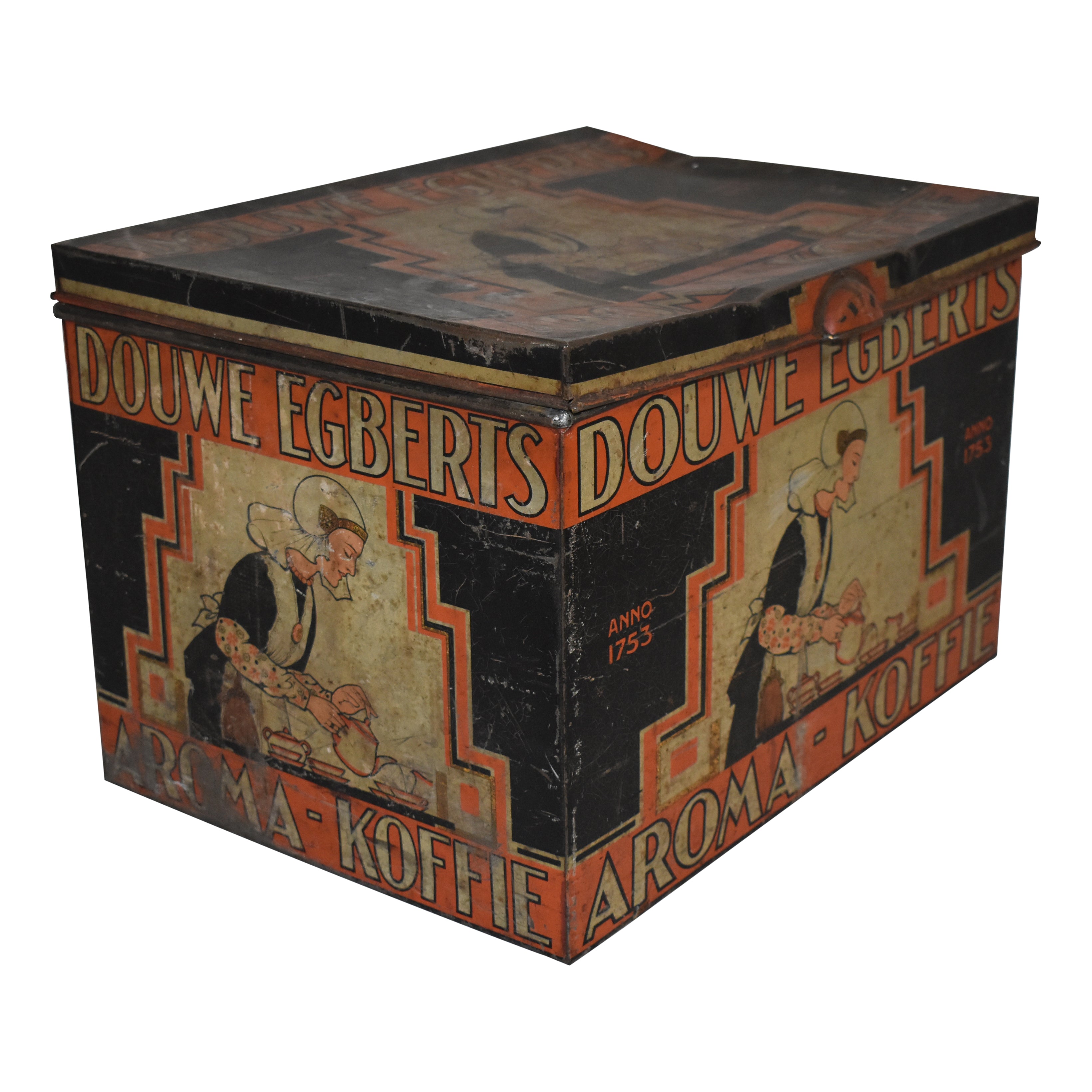 Dutch Douwe Egberts Tin Shop Box