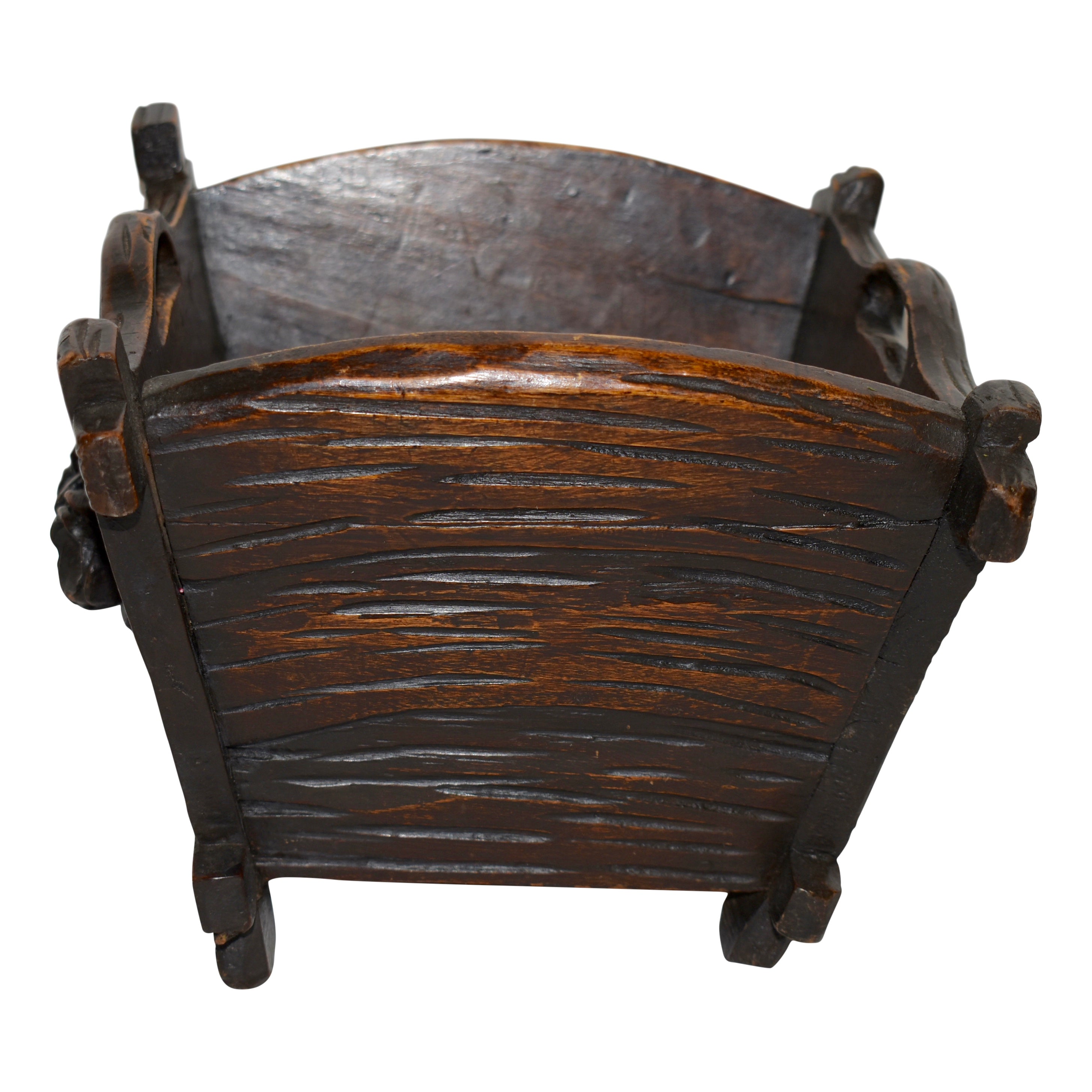 Carved Wooden Bucket