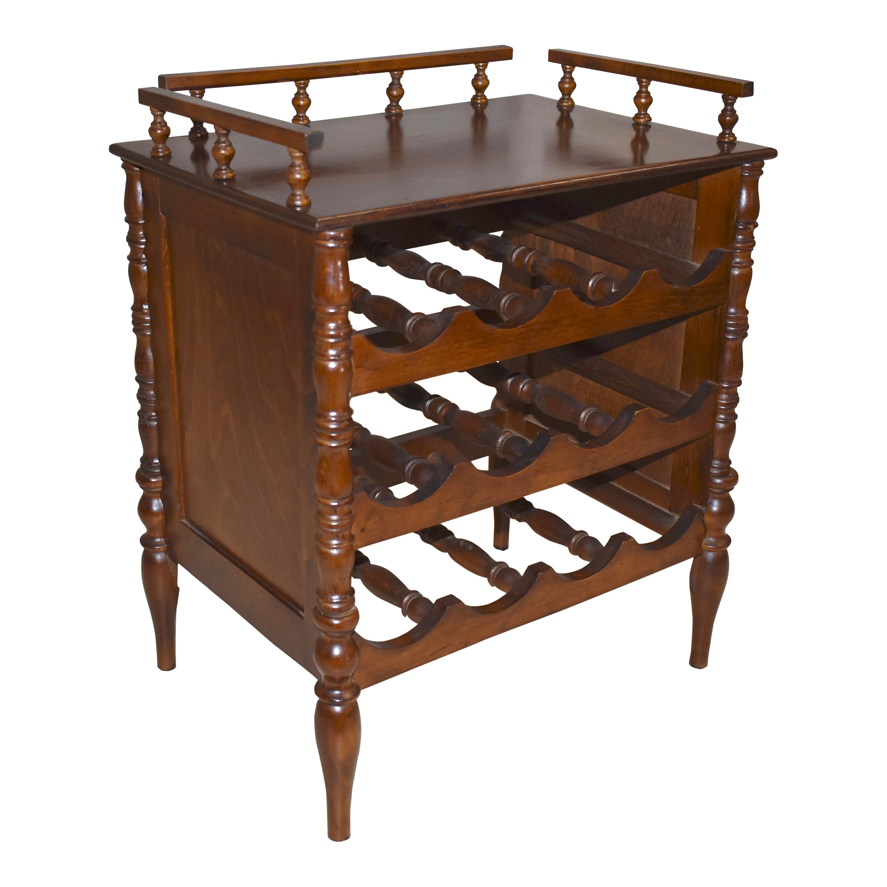 Oak Wine Rack - Ski Country Antiques & Home