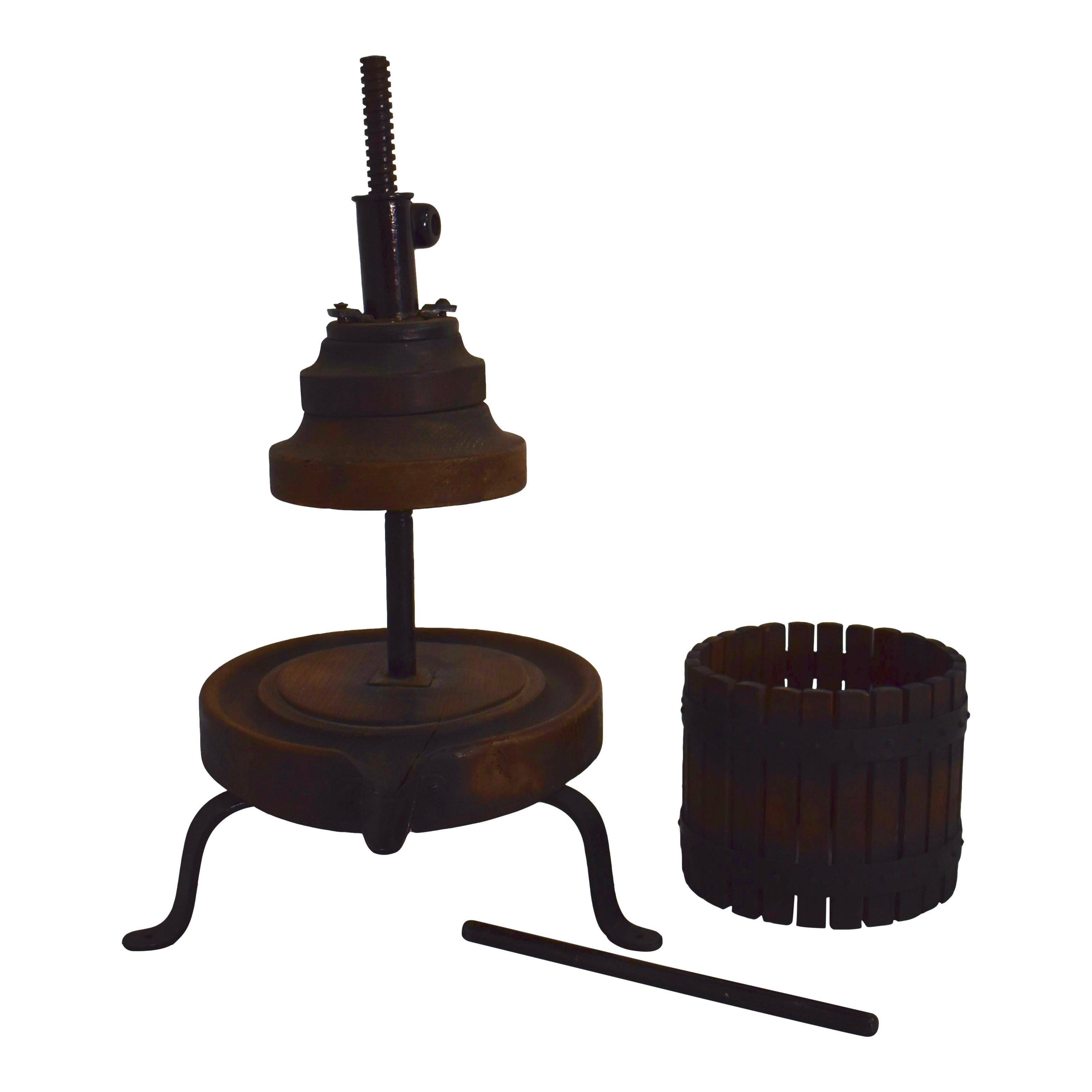 Table-Top Wooden Wine Press