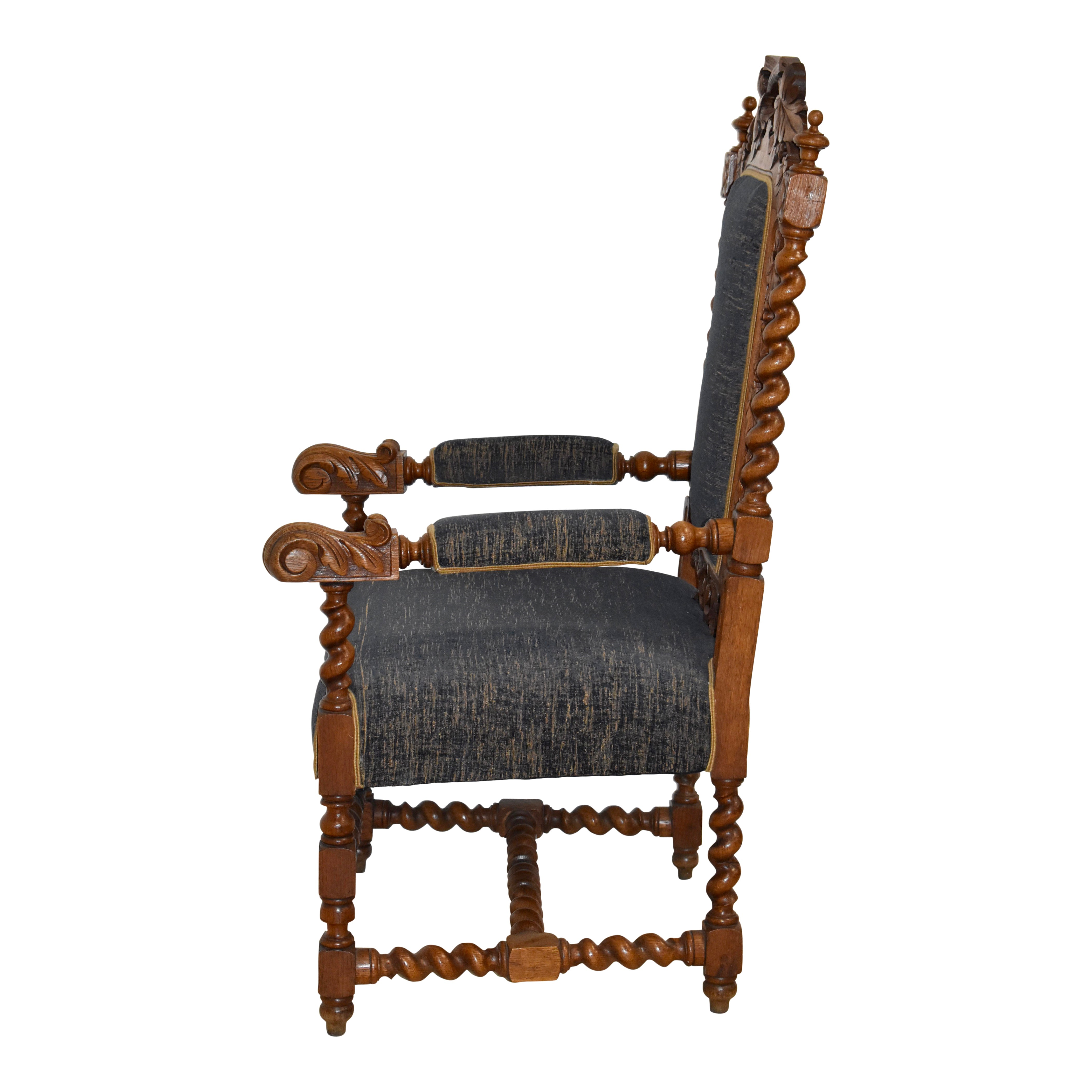Carved Louis XV Armchair