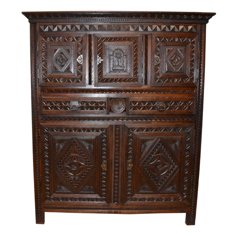 Carved Oak Cabinet