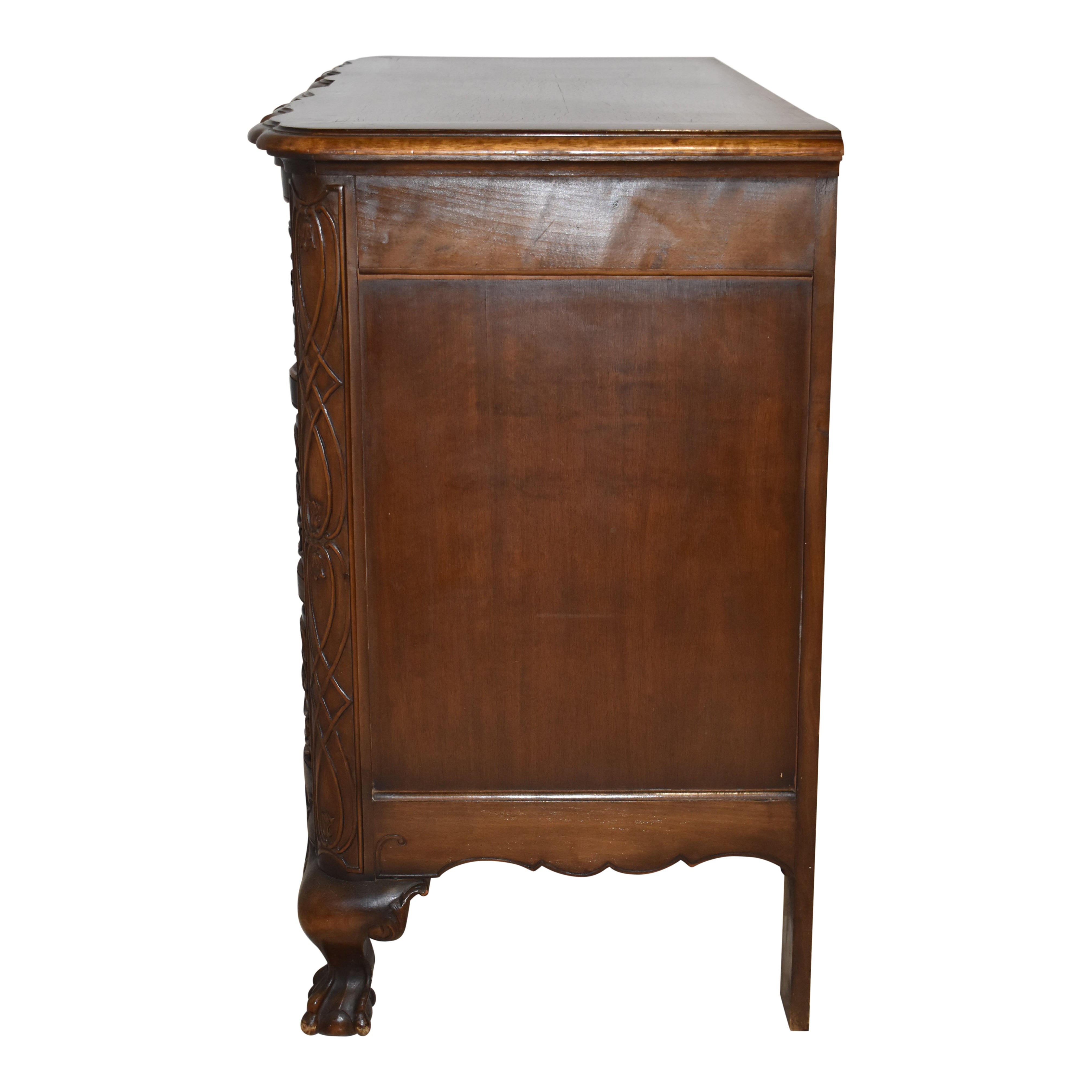 Burled Walnut Chest of Drawers