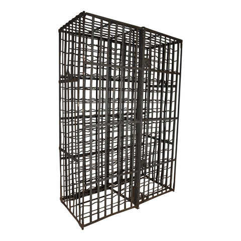 Locking Metal Wine Rack