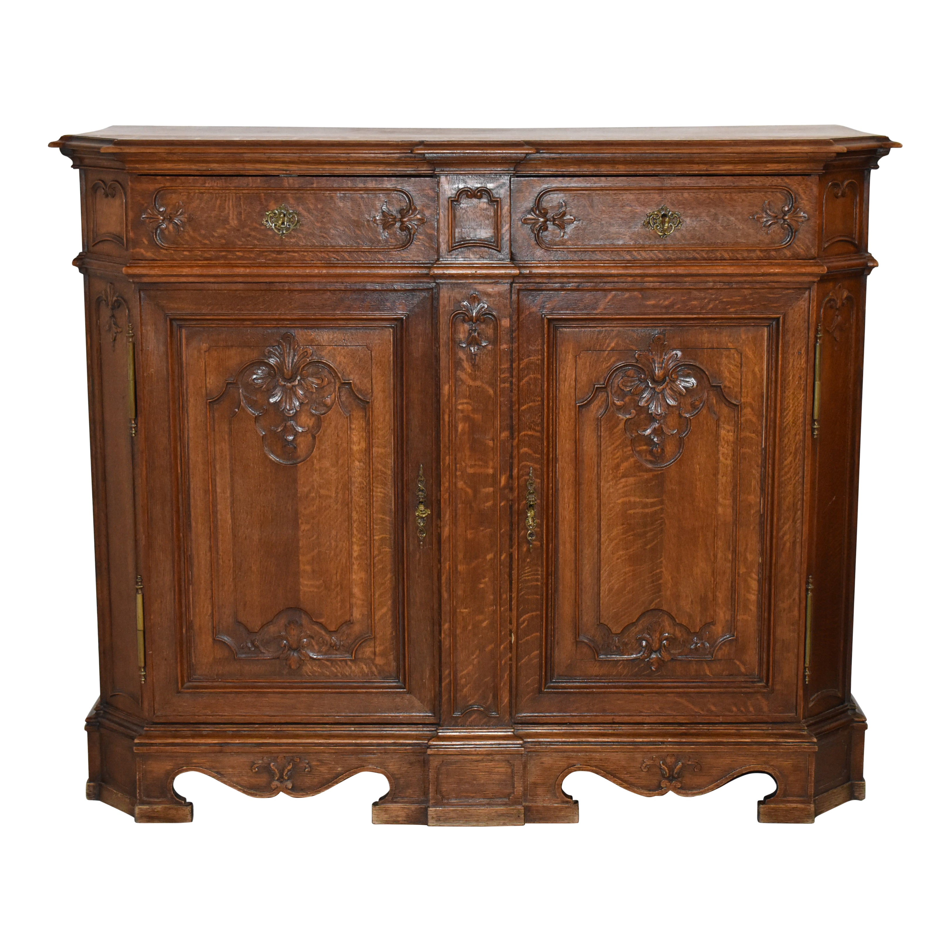 Louis XV Carved Oak Sideboard