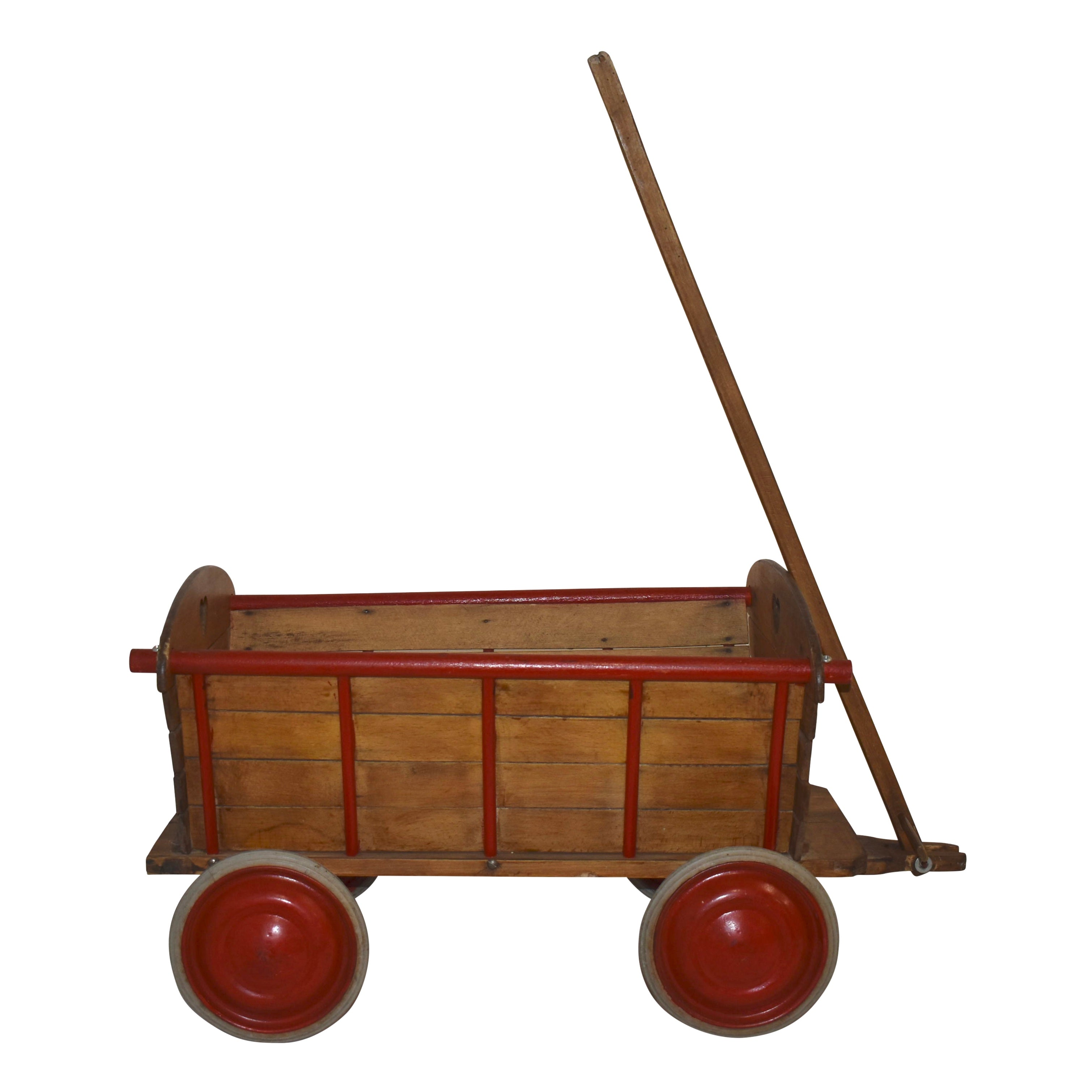 Child's Wagon with Hearts
