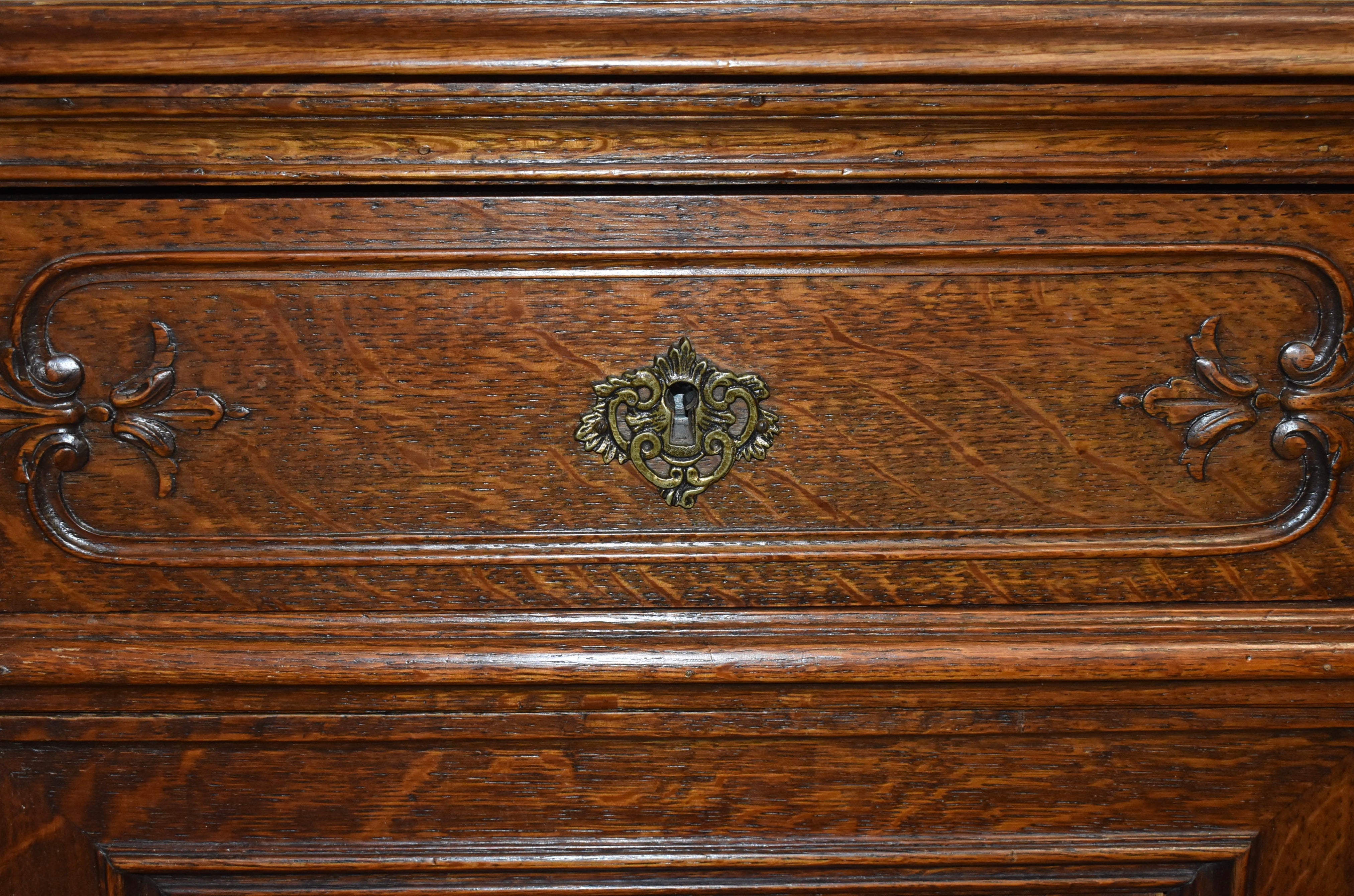 Louis XV Carved Oak Sideboard
