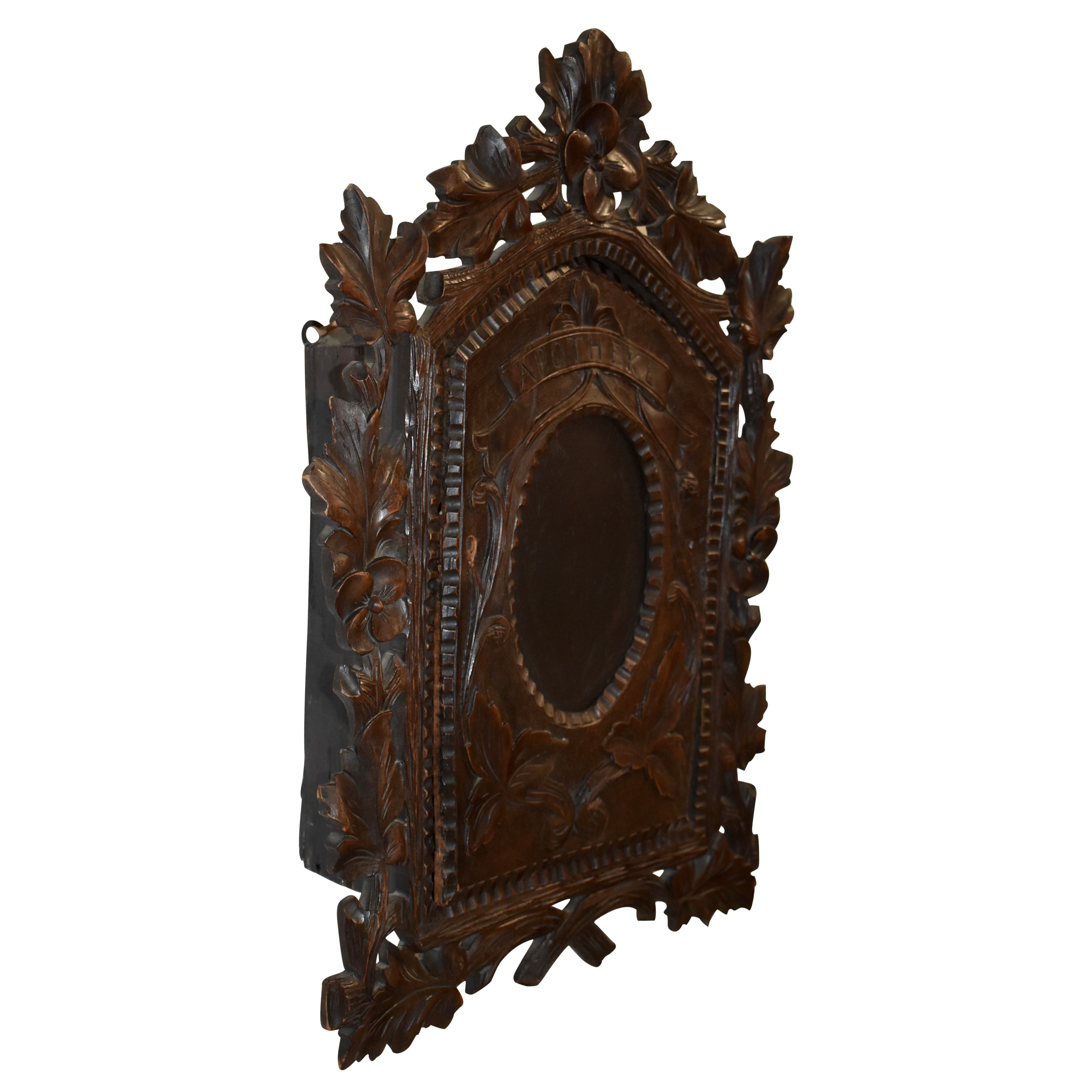 Black Forest Hanging Apothecary Wall Cabinet