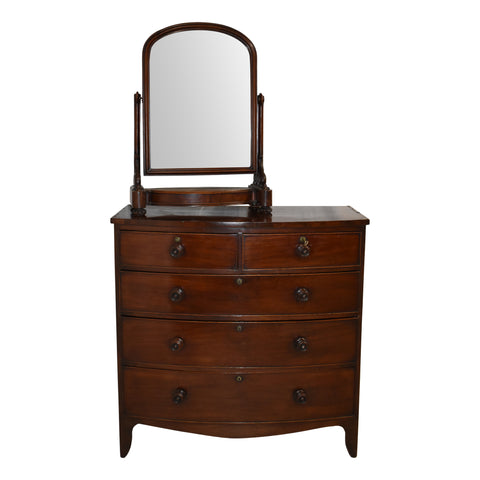 English Mahogany Dresser with Mirror