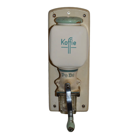 Dutch Wall-Mounted PeDe Dienes Hand-Cranked Coffee Grinder