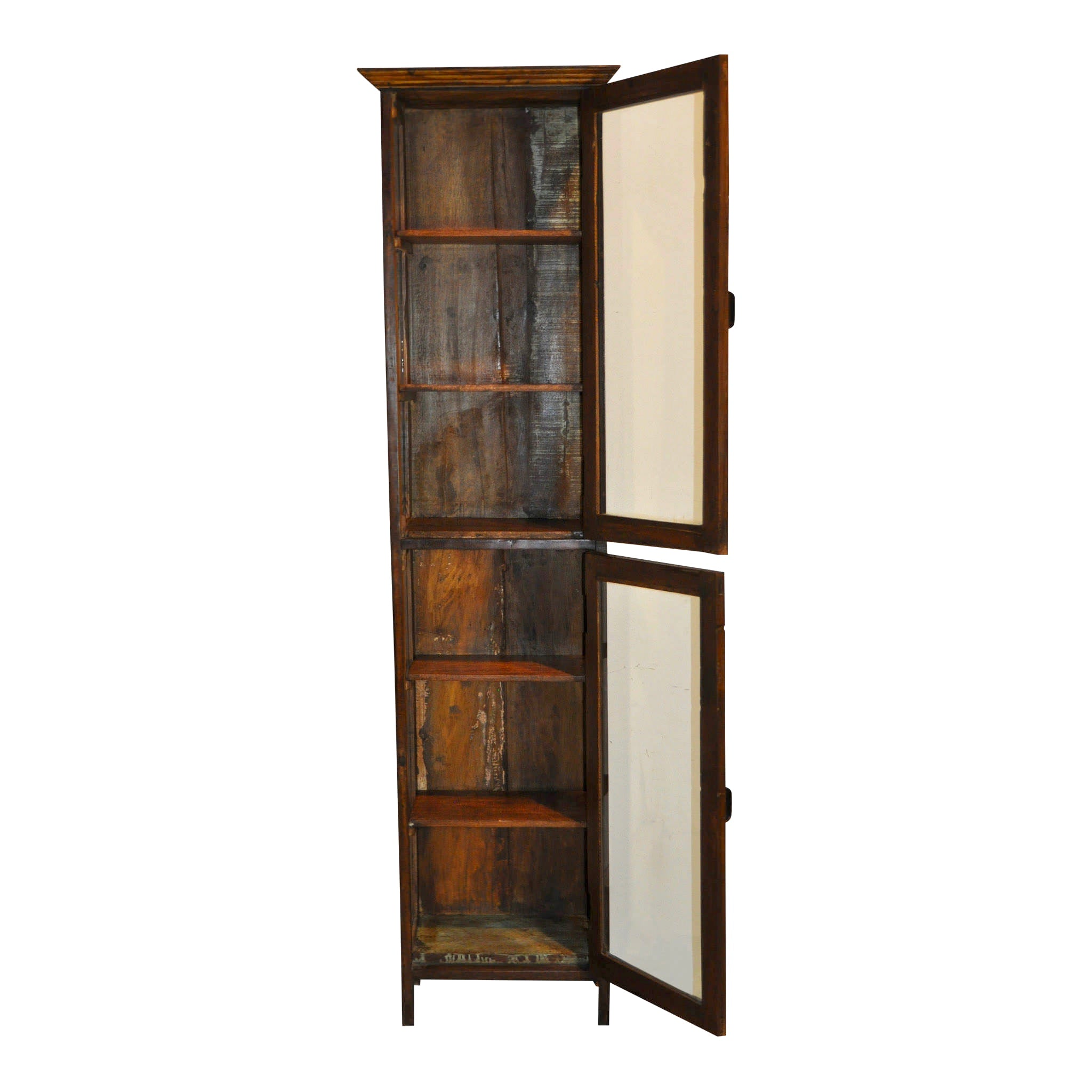 Narrow Vitrine With Two Doors Ski Country Antiques Home narrow-vitrine-with-two-doors-ski-country-antiques-home