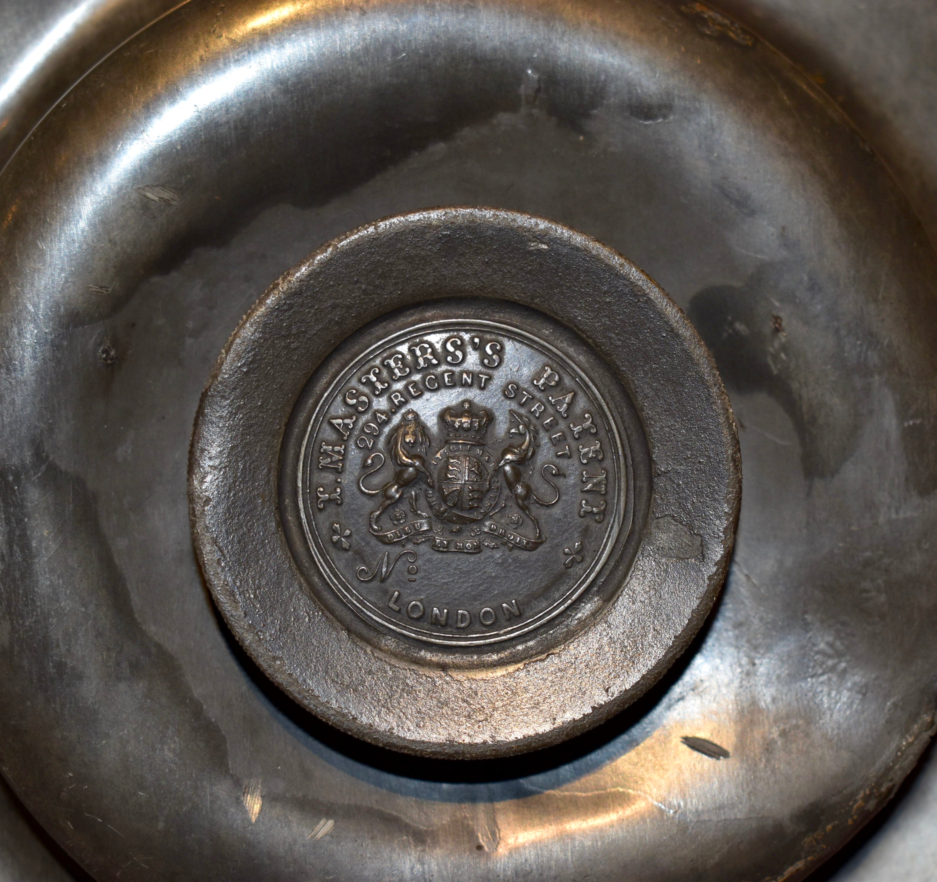 Pewter Serving Bowl with Lid