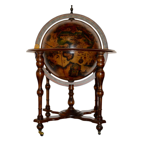 Floor Standing Globe with Liquor Cabinet