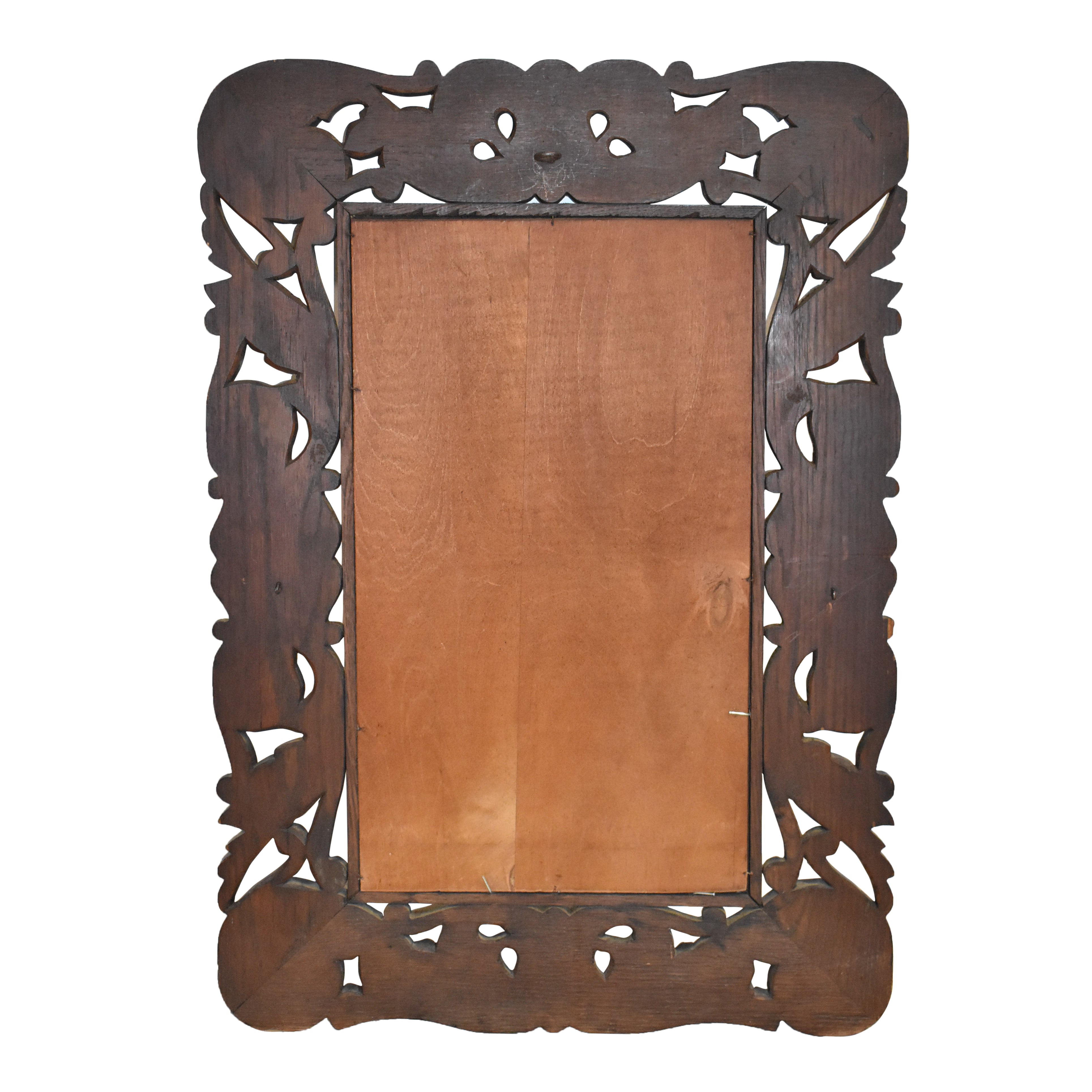 Carved Oak Wall Mirror