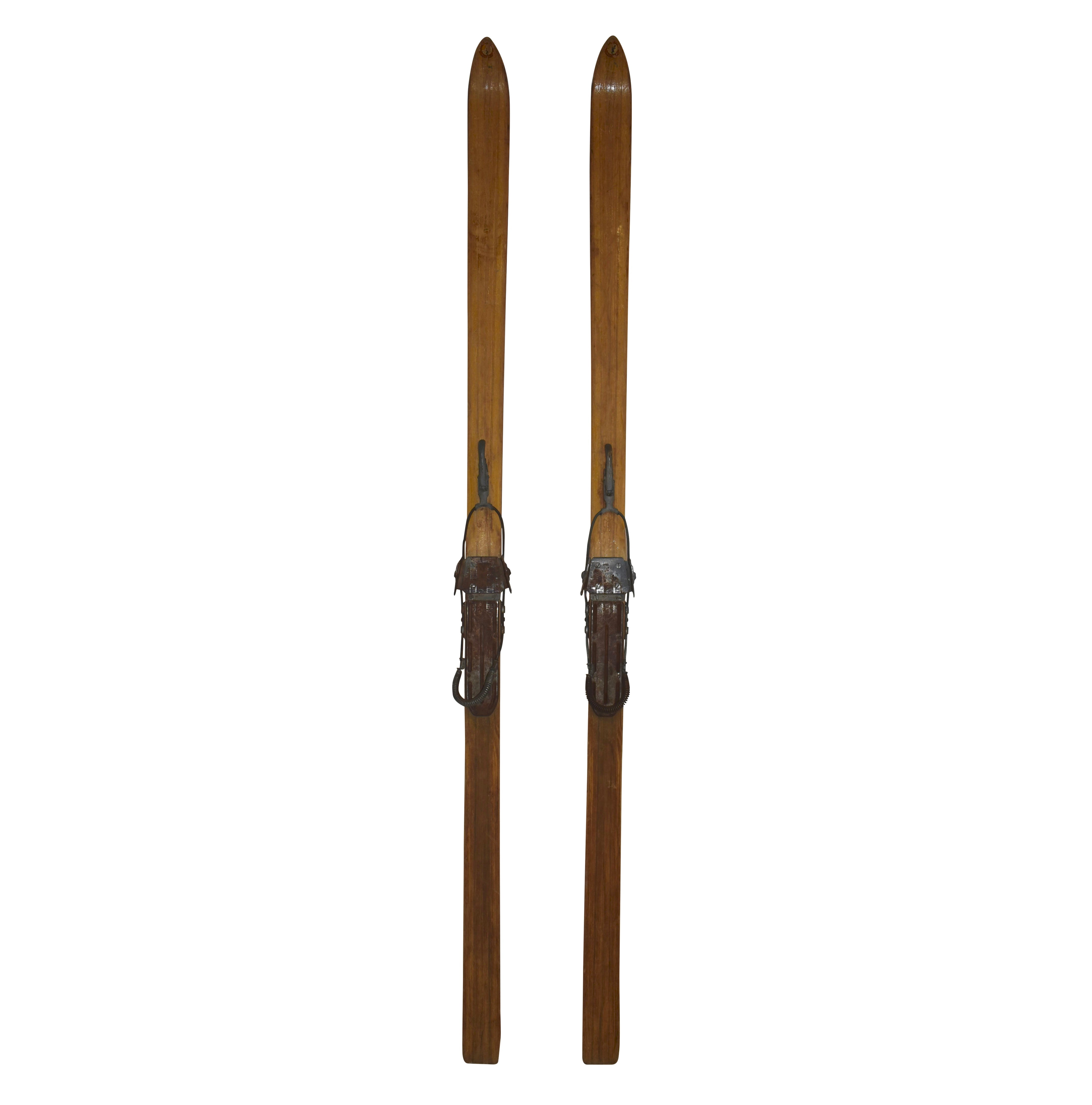 German Murnau Skis with Allgau Cable Bindings