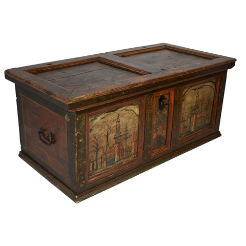 Hand Painted Pine Trunk