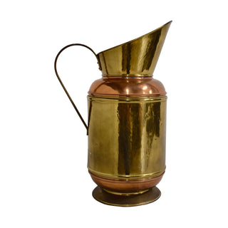 Copper and Brass Pitcher