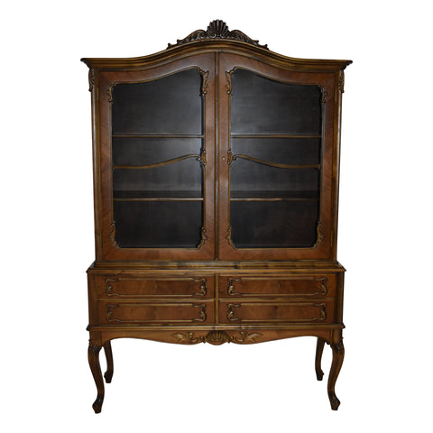 Louis XV Walnut Vitrine