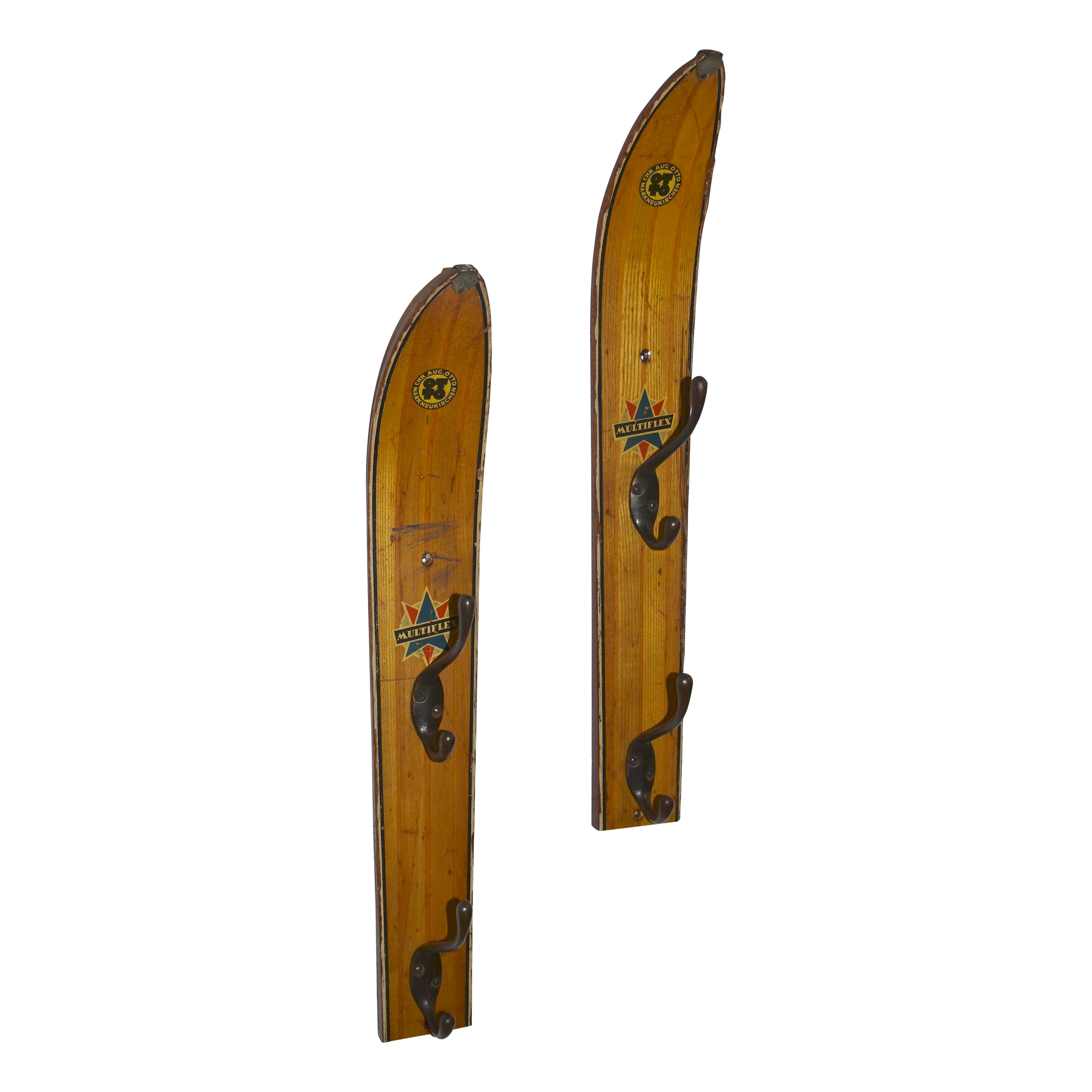 Ski Tips with Two Hooks, Set of Two
