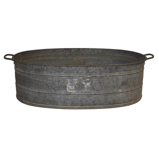 German Galvanized Oval Wash Tub