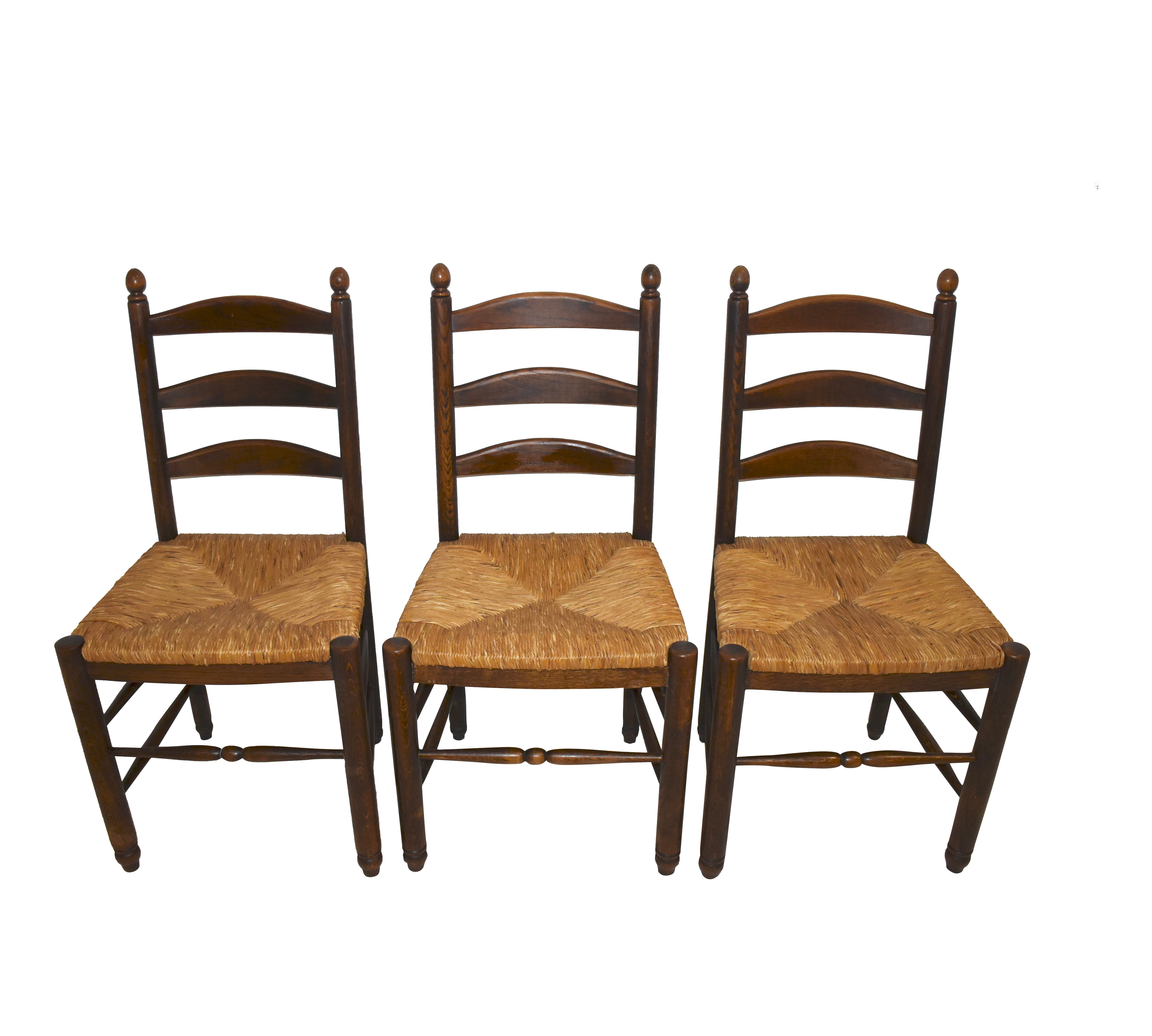 Rustic Farm Table and Ladder Back Chairs
