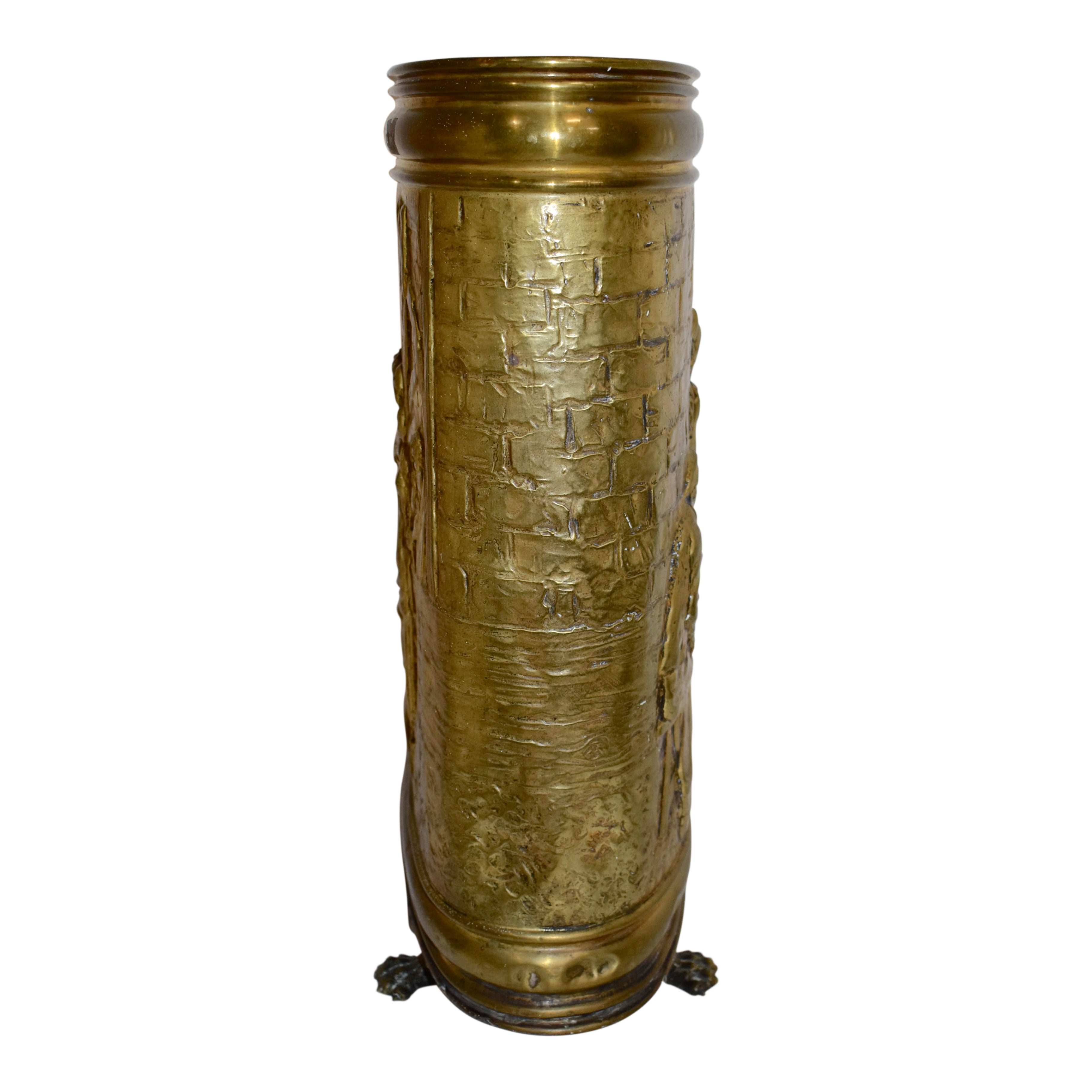 brass patio umbrella stand Oval Brass Umbrella Stand