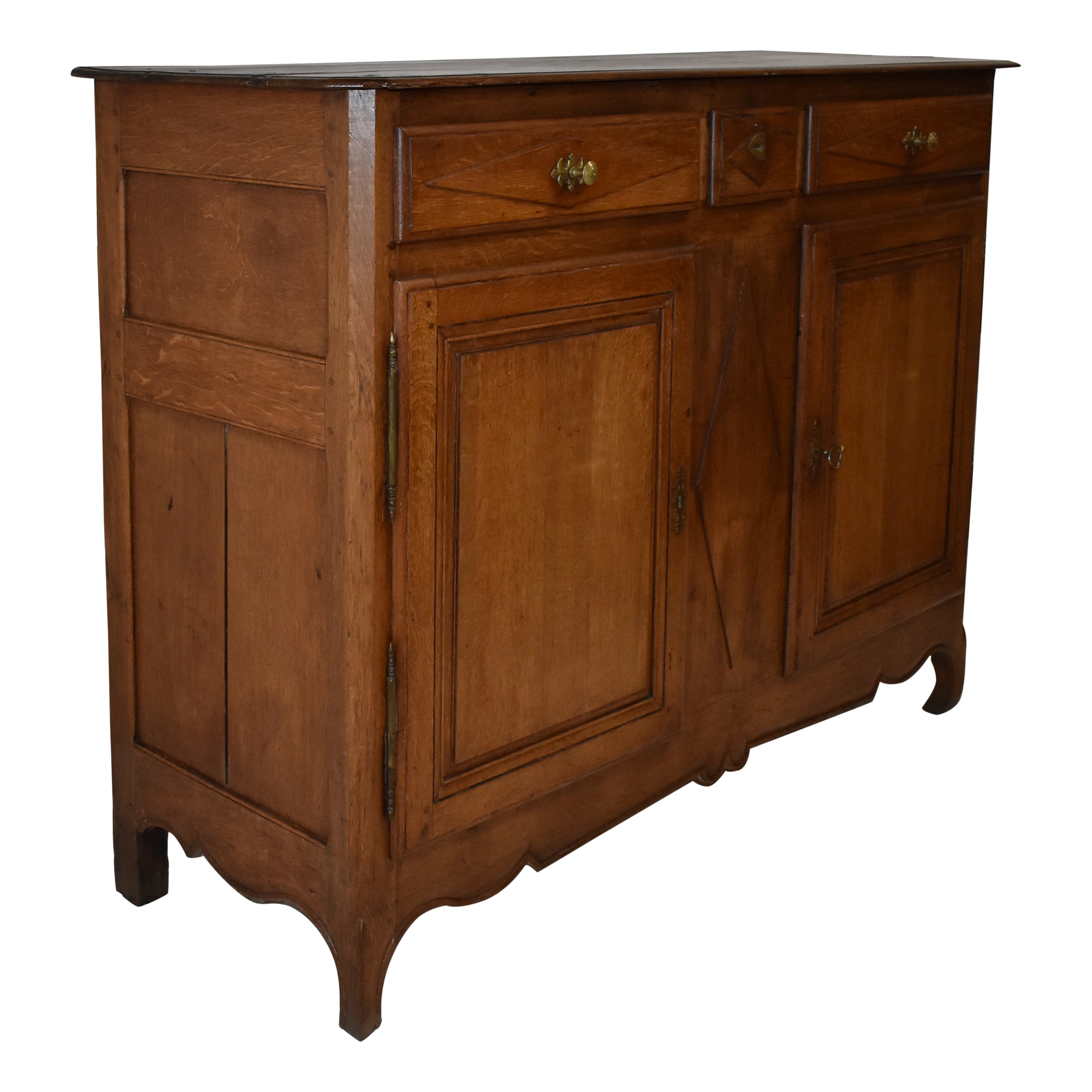 Reproduction Rustic Server Rustic Oak Server - Ski Country Antiques & Home