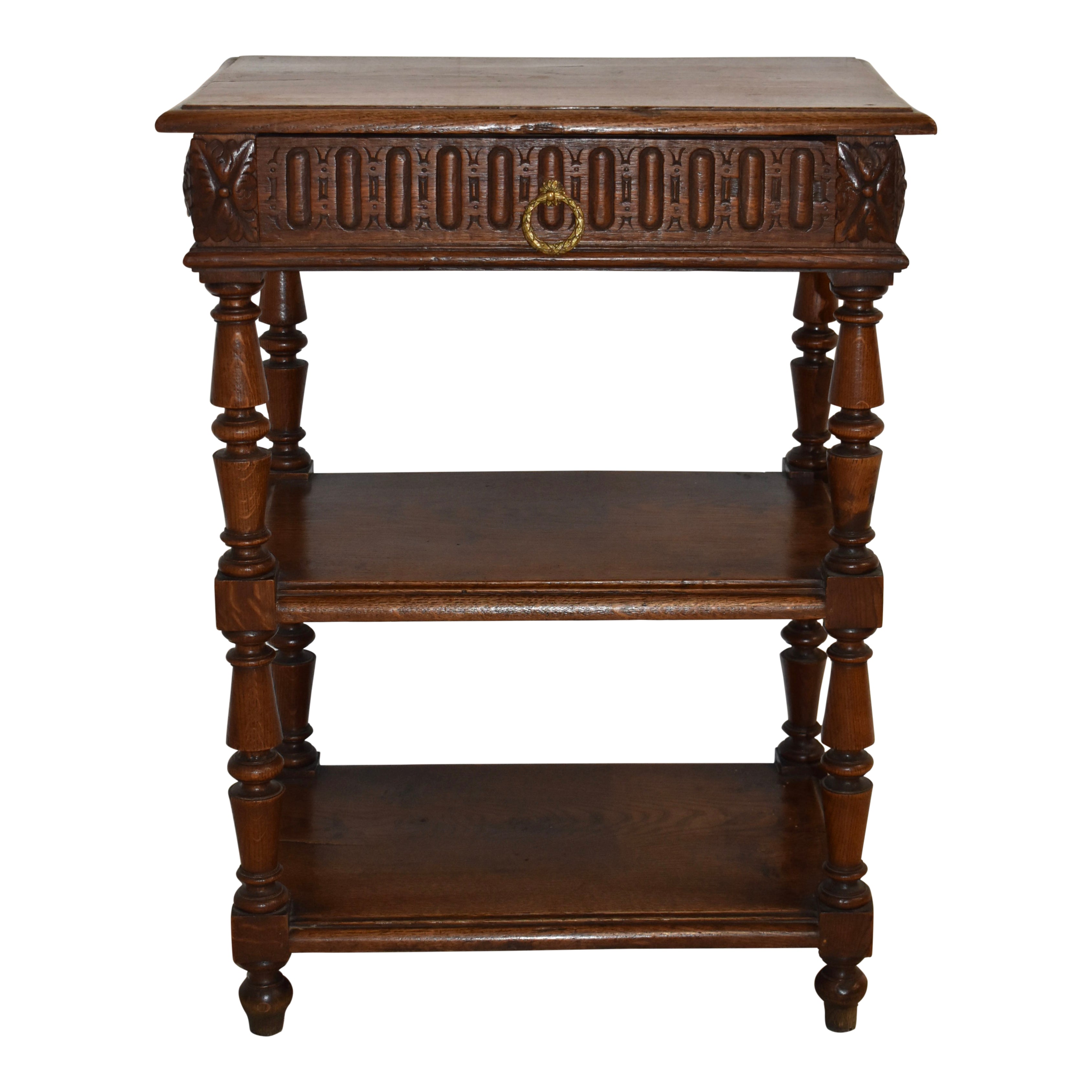 Carved Tiered Table