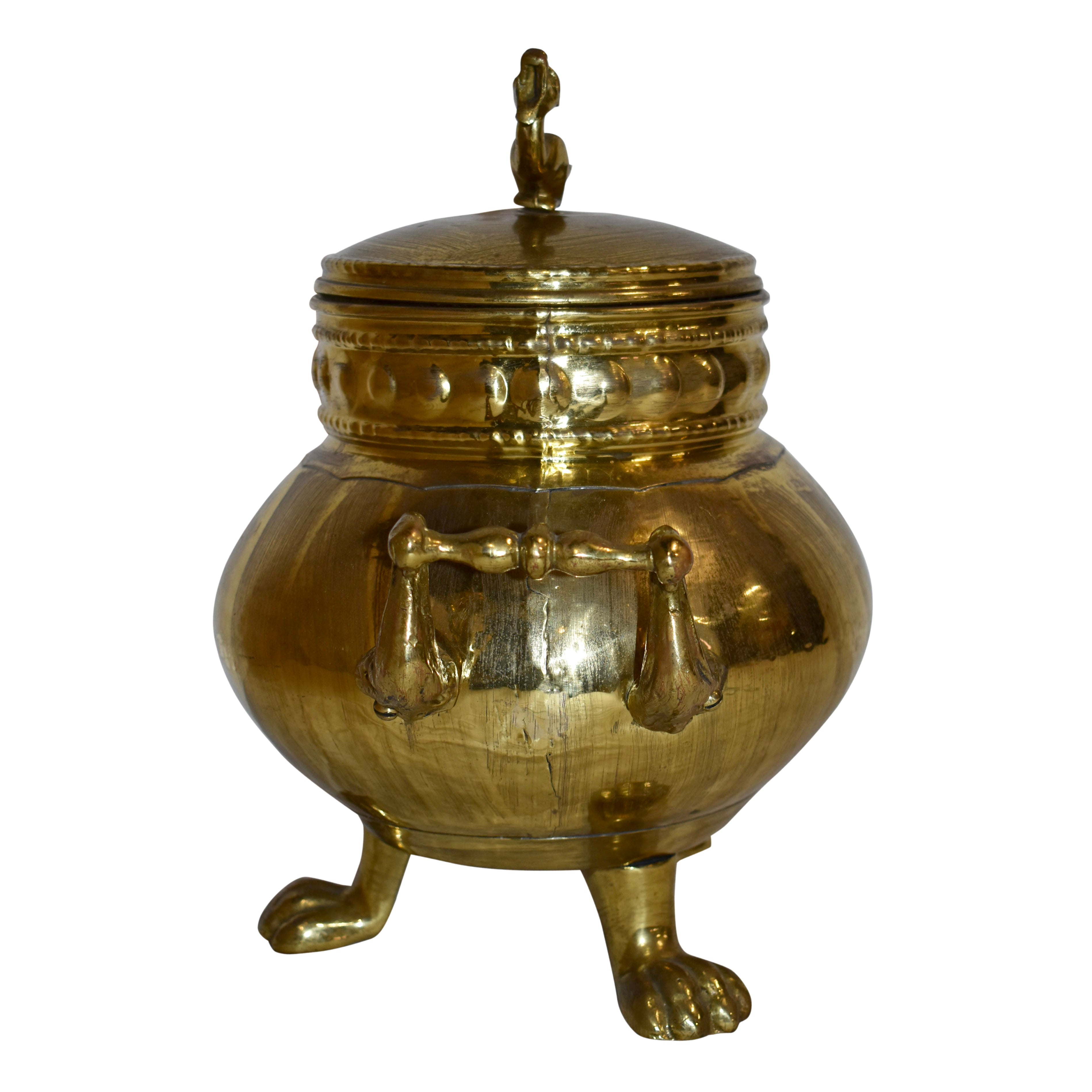 Brass Lidded Pot