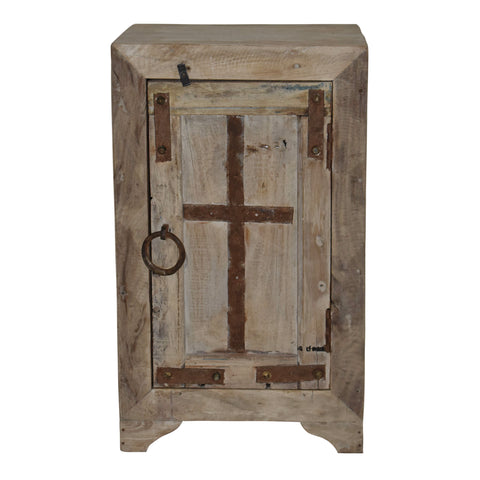 Nightstand with Metal Accents