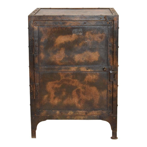 Industrial Metal One Door Nightstand