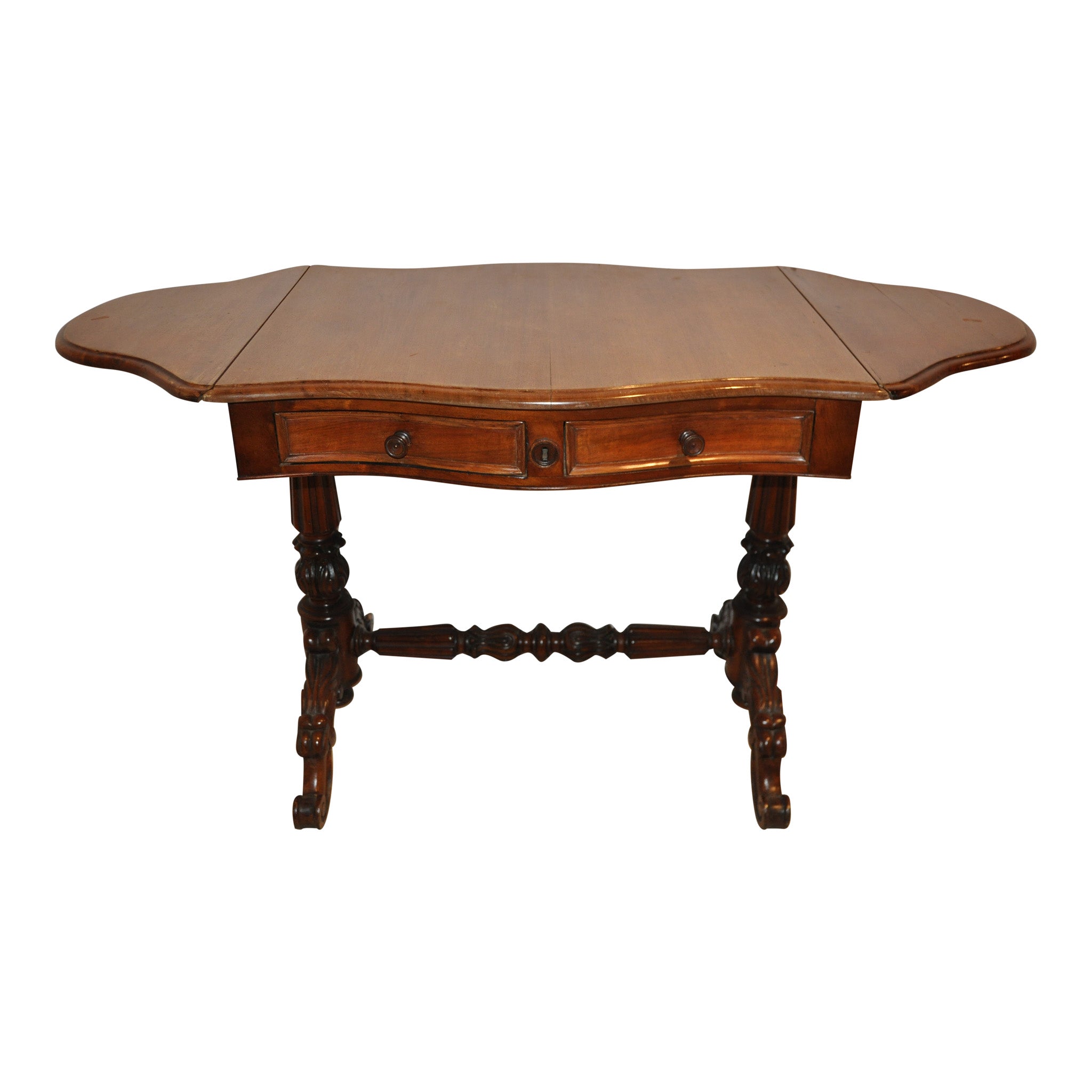 Mahogany Pembroke Table with Drop Leaf Sides