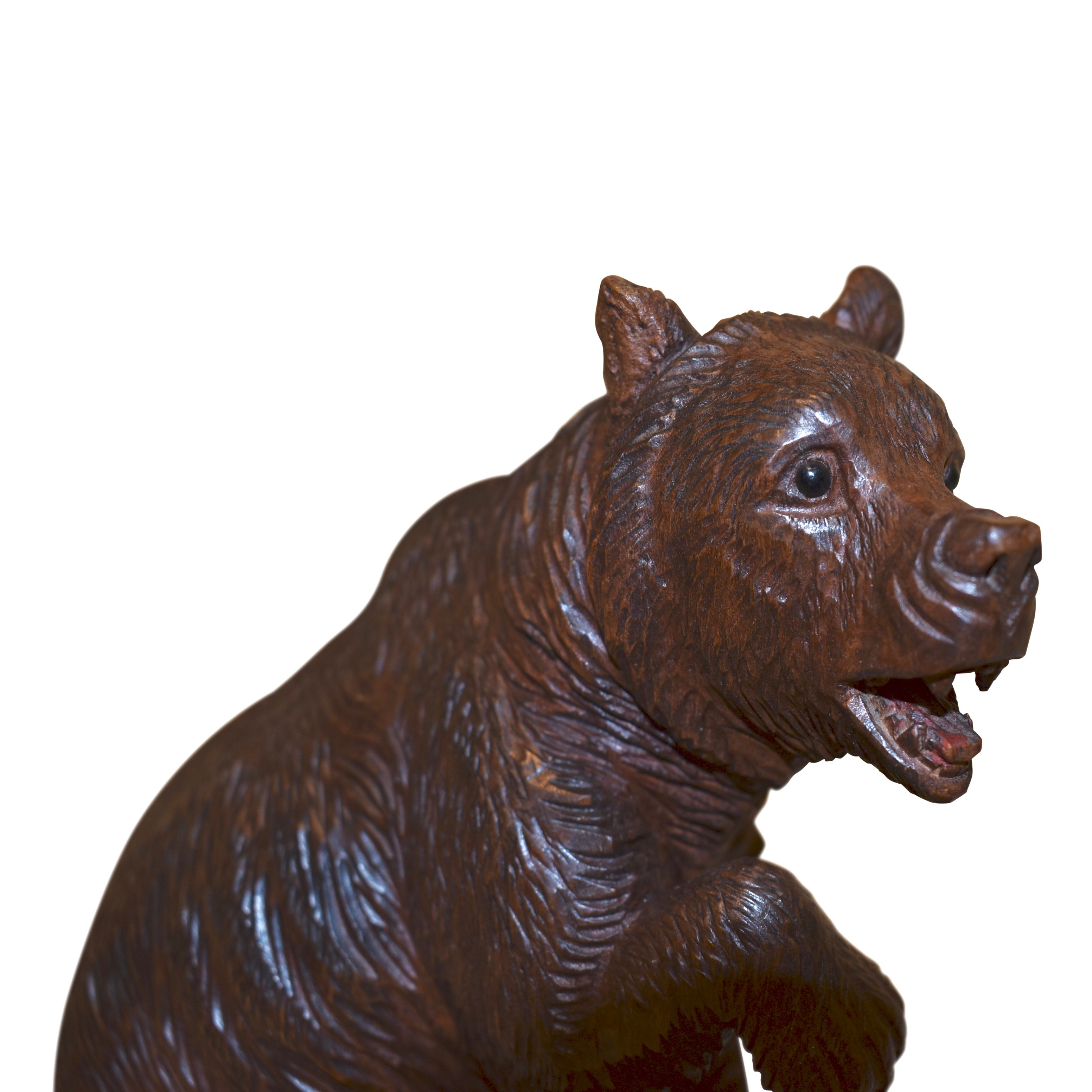 Carved Black Forest Bear with Ashtray