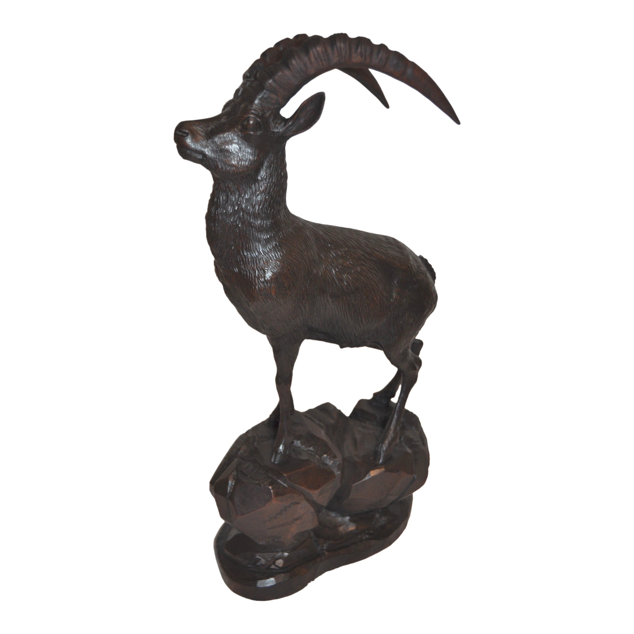 Carved Ibex and Chamois Set