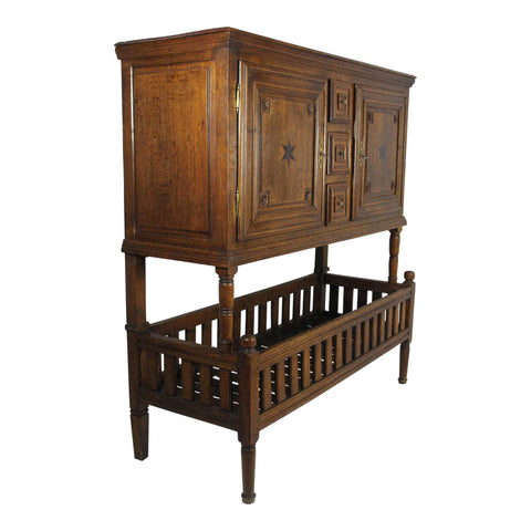 Oak Cabinet with Drying Rack