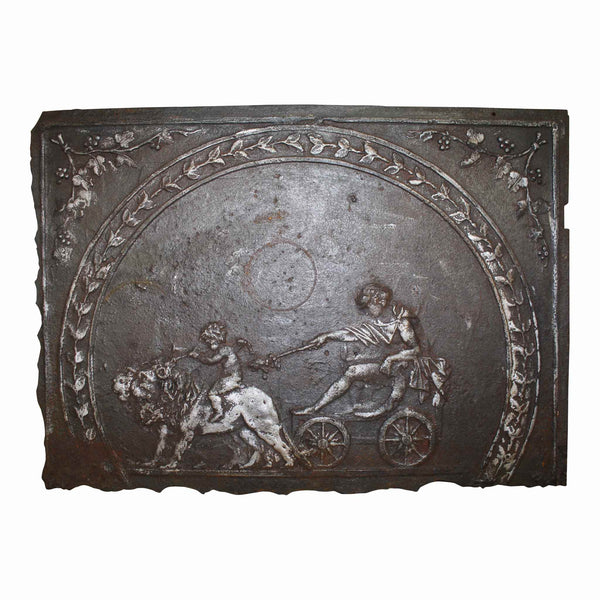 Cast Iron Fireback - Ski Country Antiques & Home