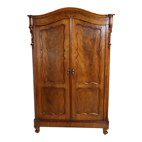Petite Mahogany Biedermeier Armoire