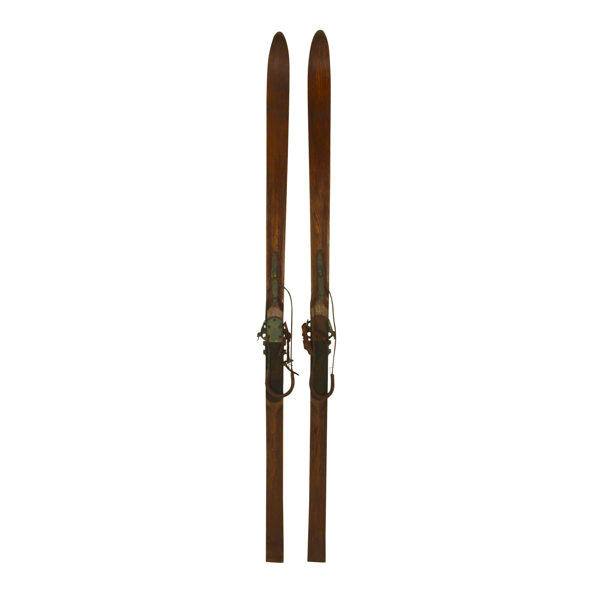 Wooden Skis with Inselberg Bindings