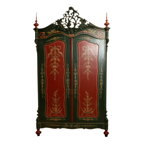 William III Painted Dutch Wardrobe