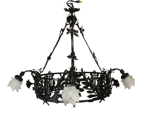 French Iron Chandelier