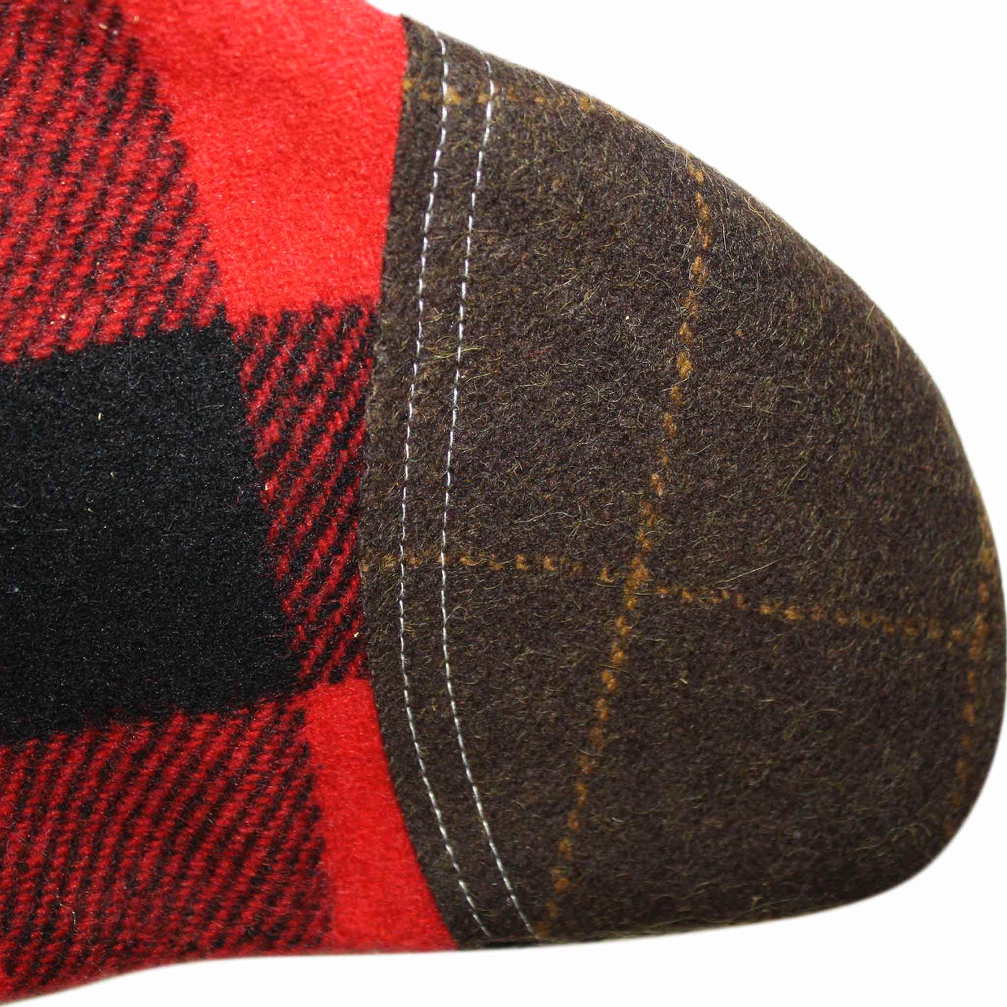 Red Plaid Stocking with Faux Fur Cuff