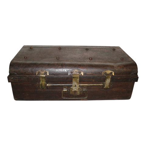 English Steel Luggage Trunk