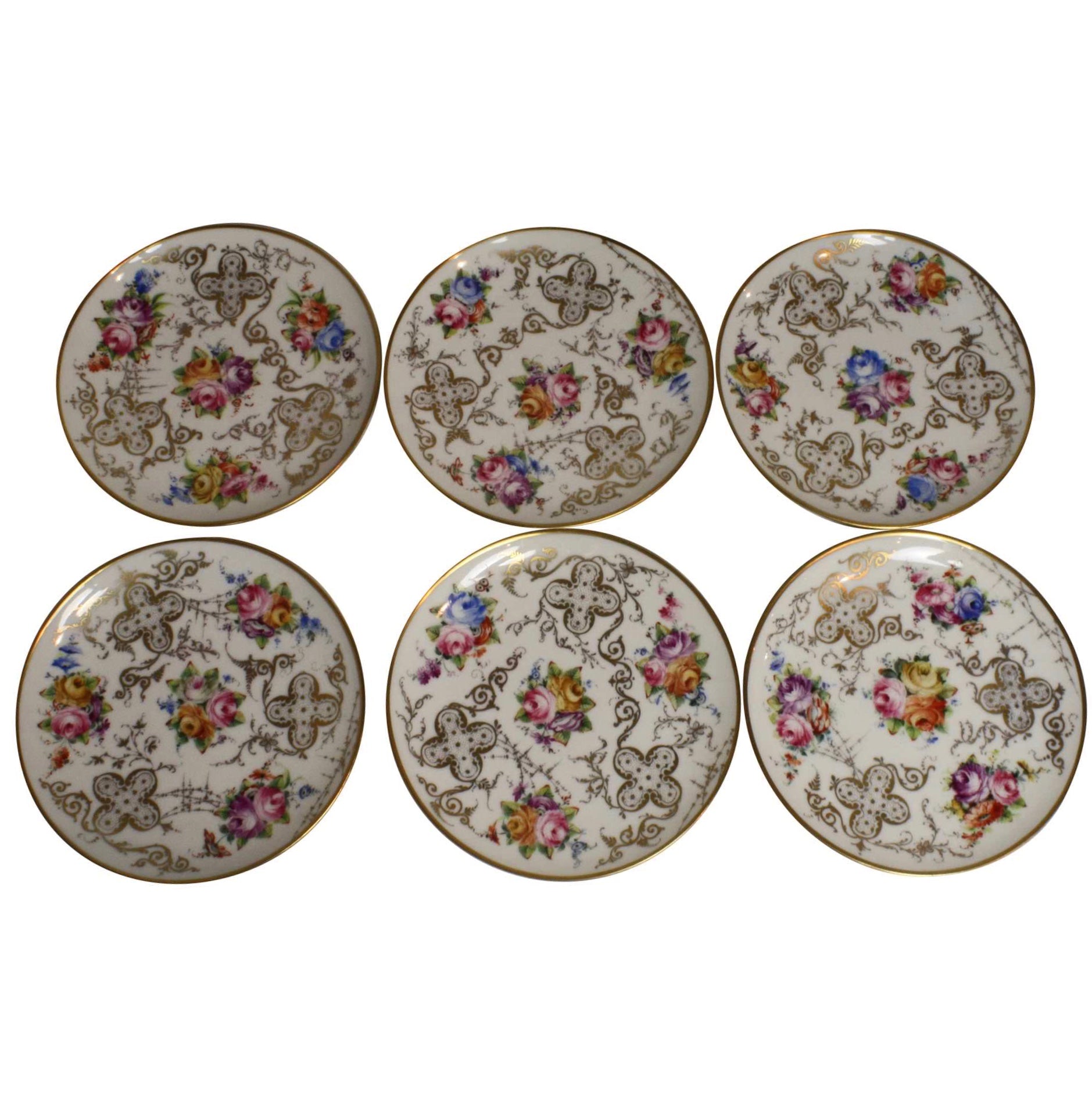 Porcelain Dessert Plates/Set of Six