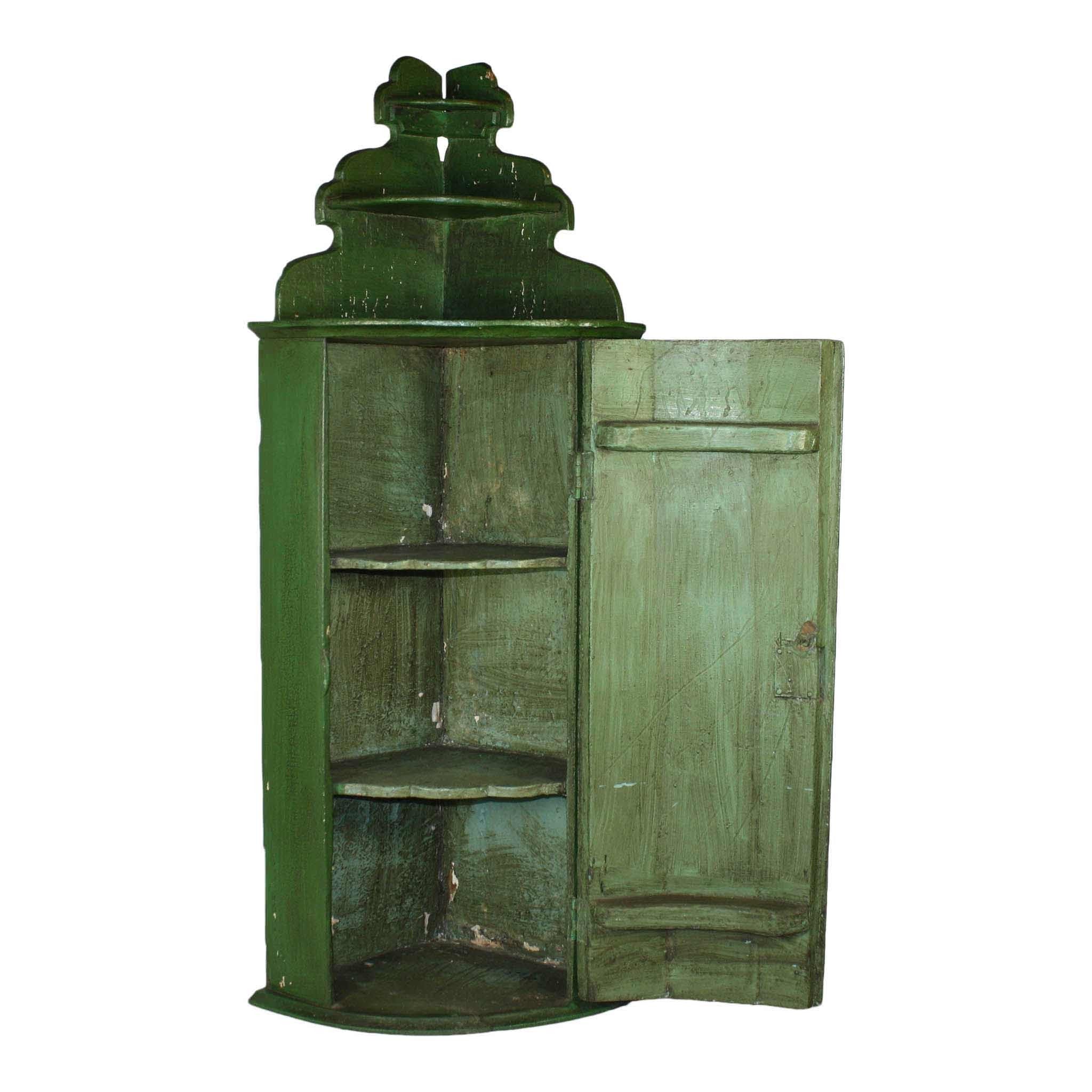 Green Corner Cabinet