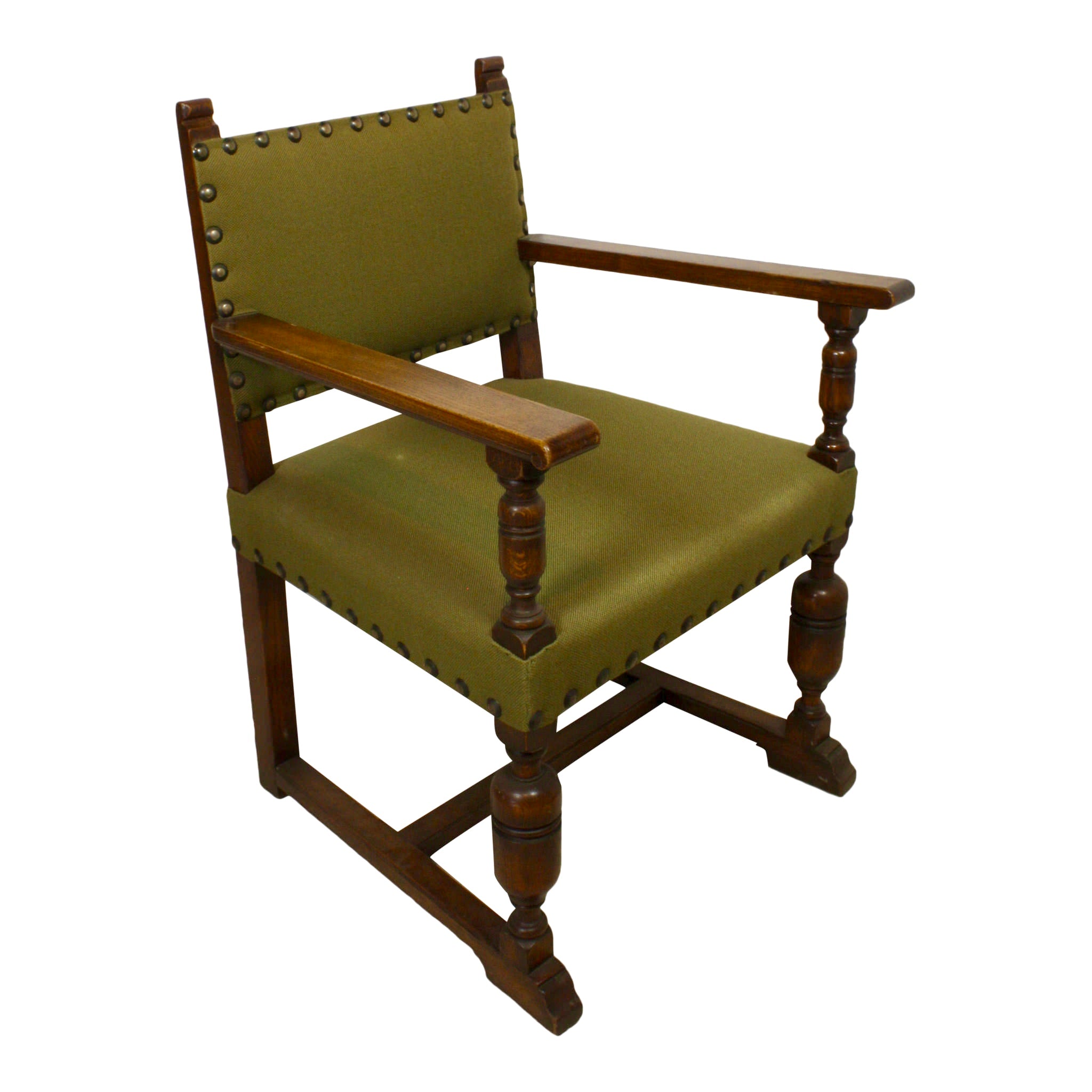 Green Upholstered Armchair