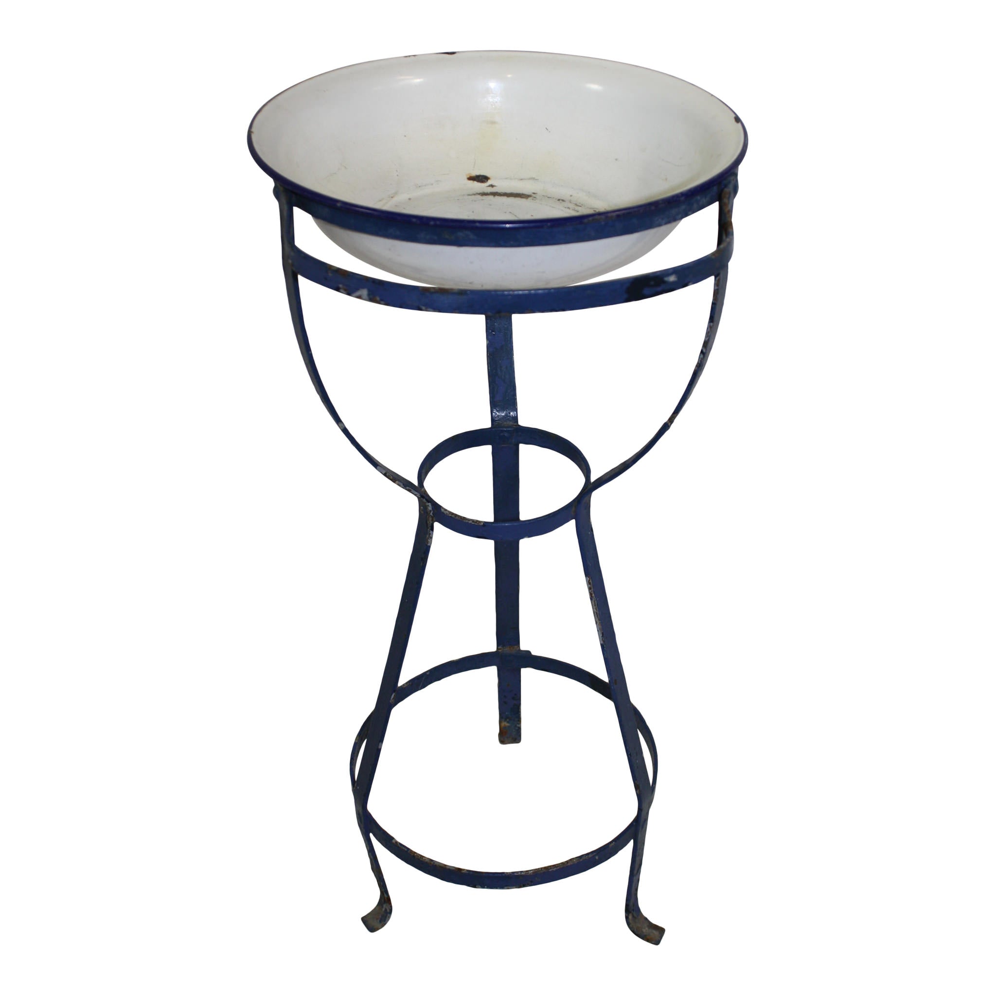 Wash Stand with Enamel Basin