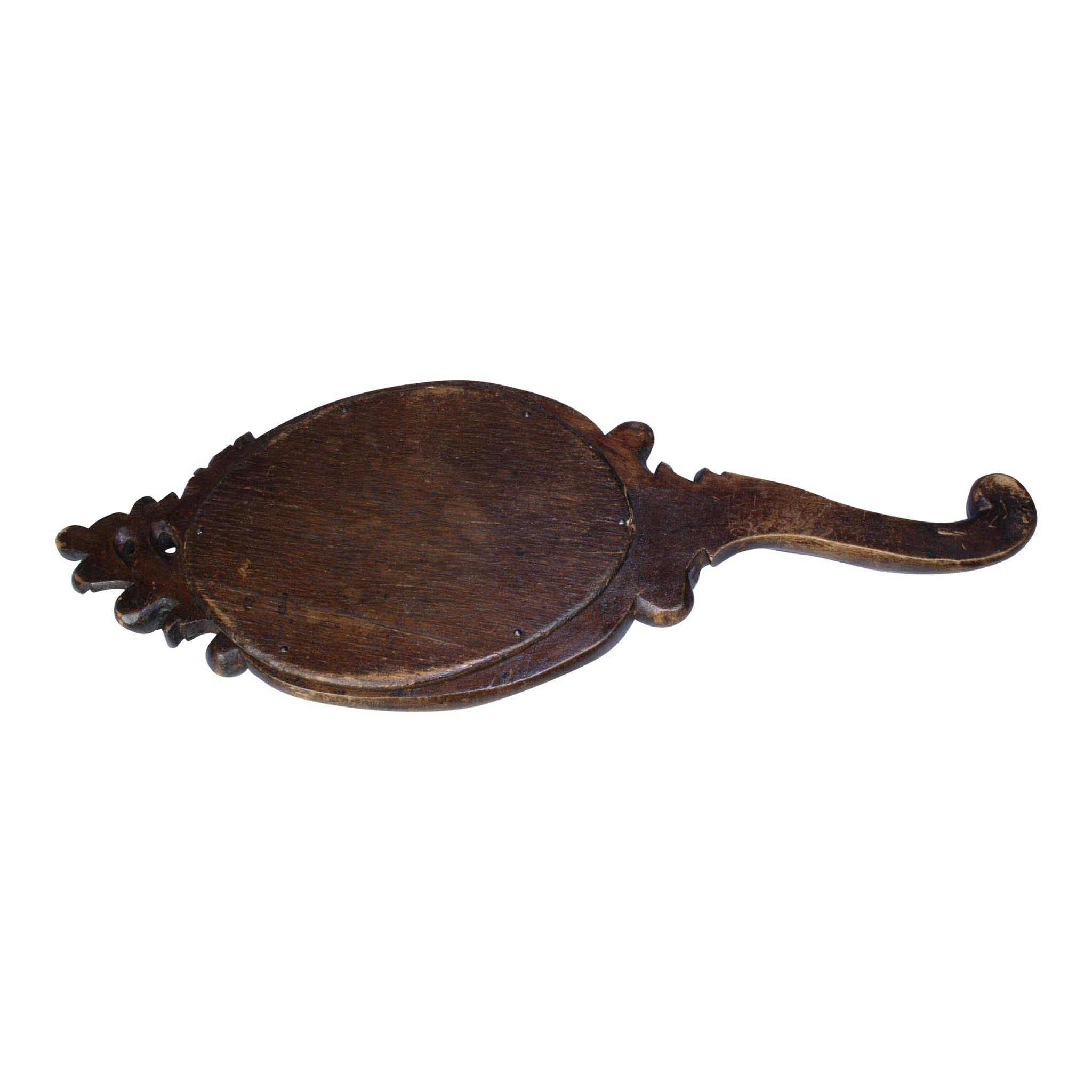 Carved Hand Mirror
